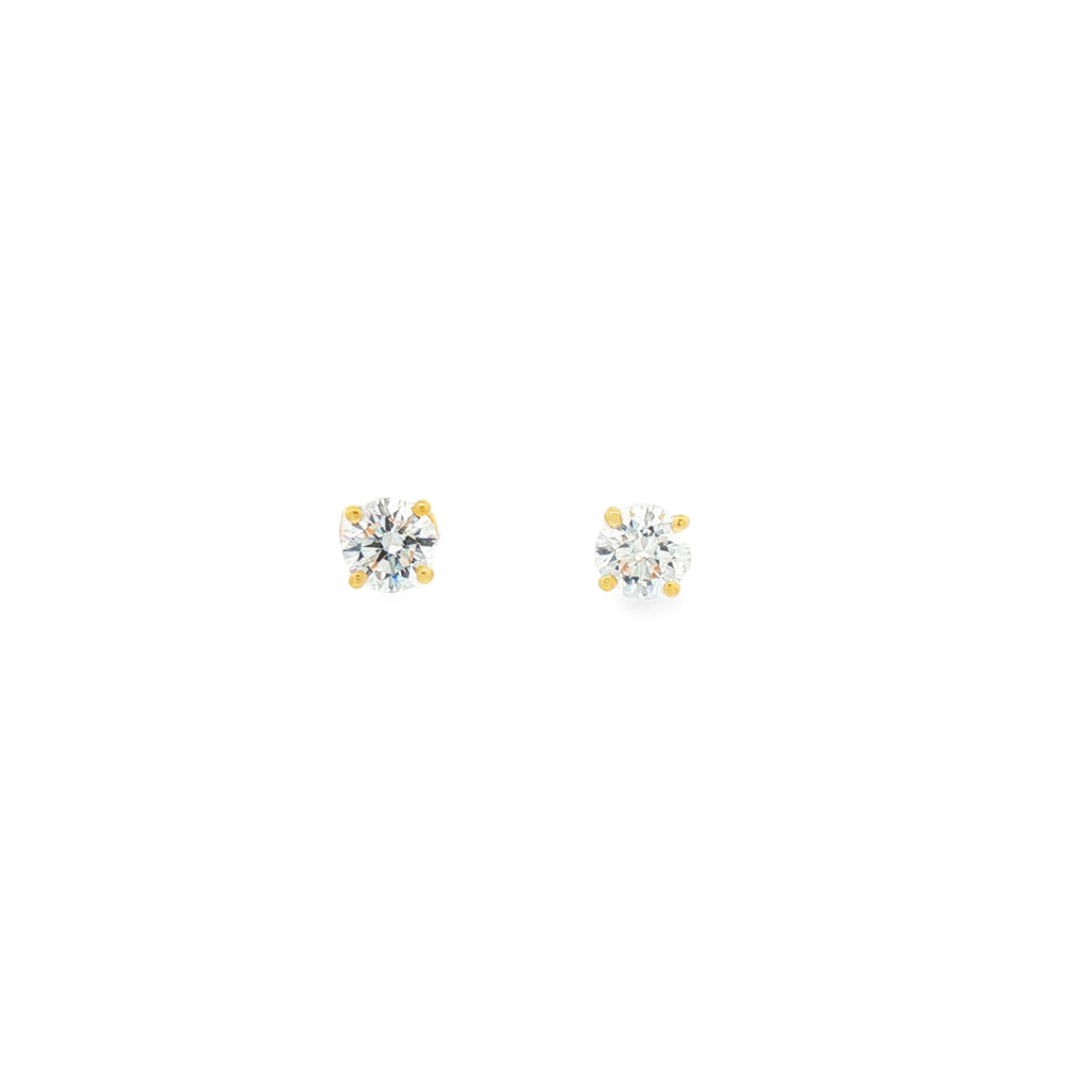 1ct Round Studs