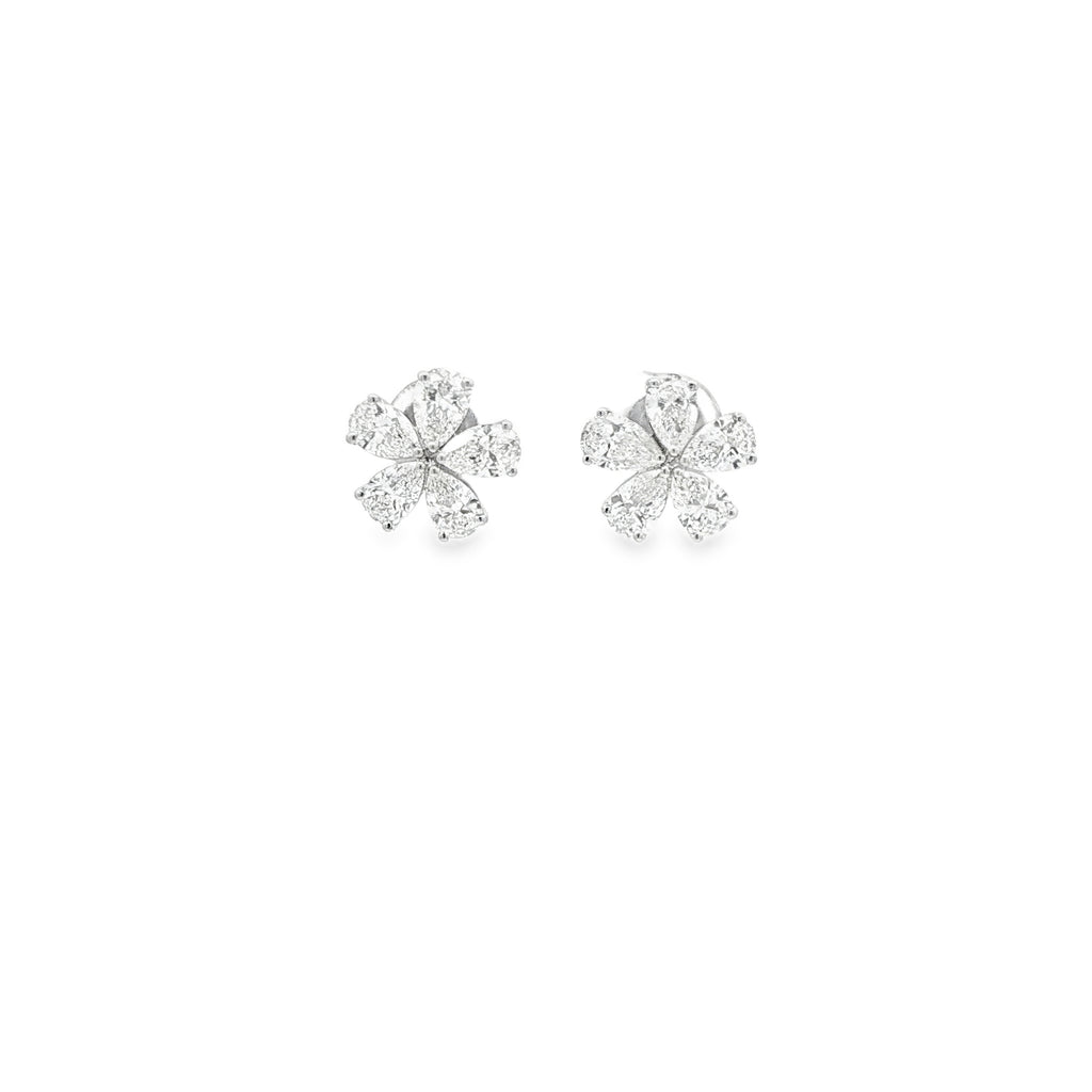 Flower Pear Studs