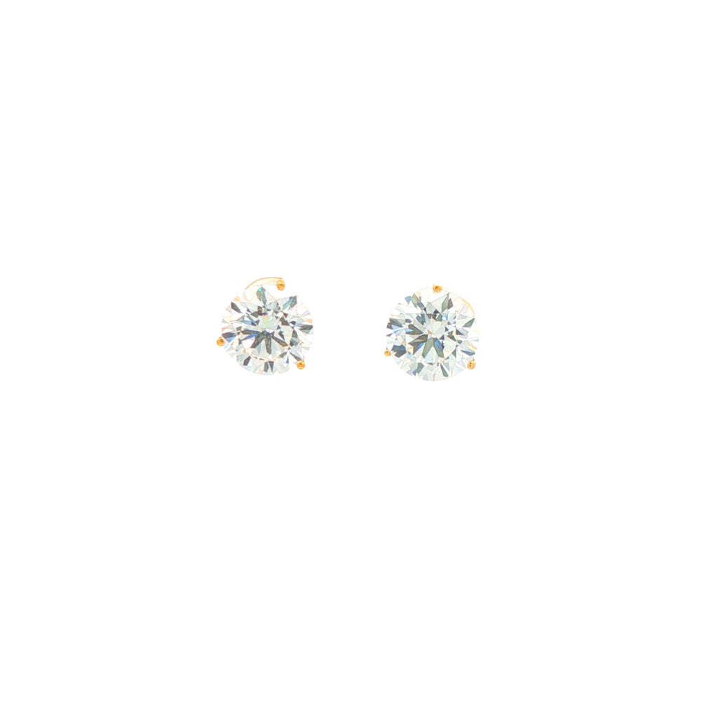 3ct Round Studs