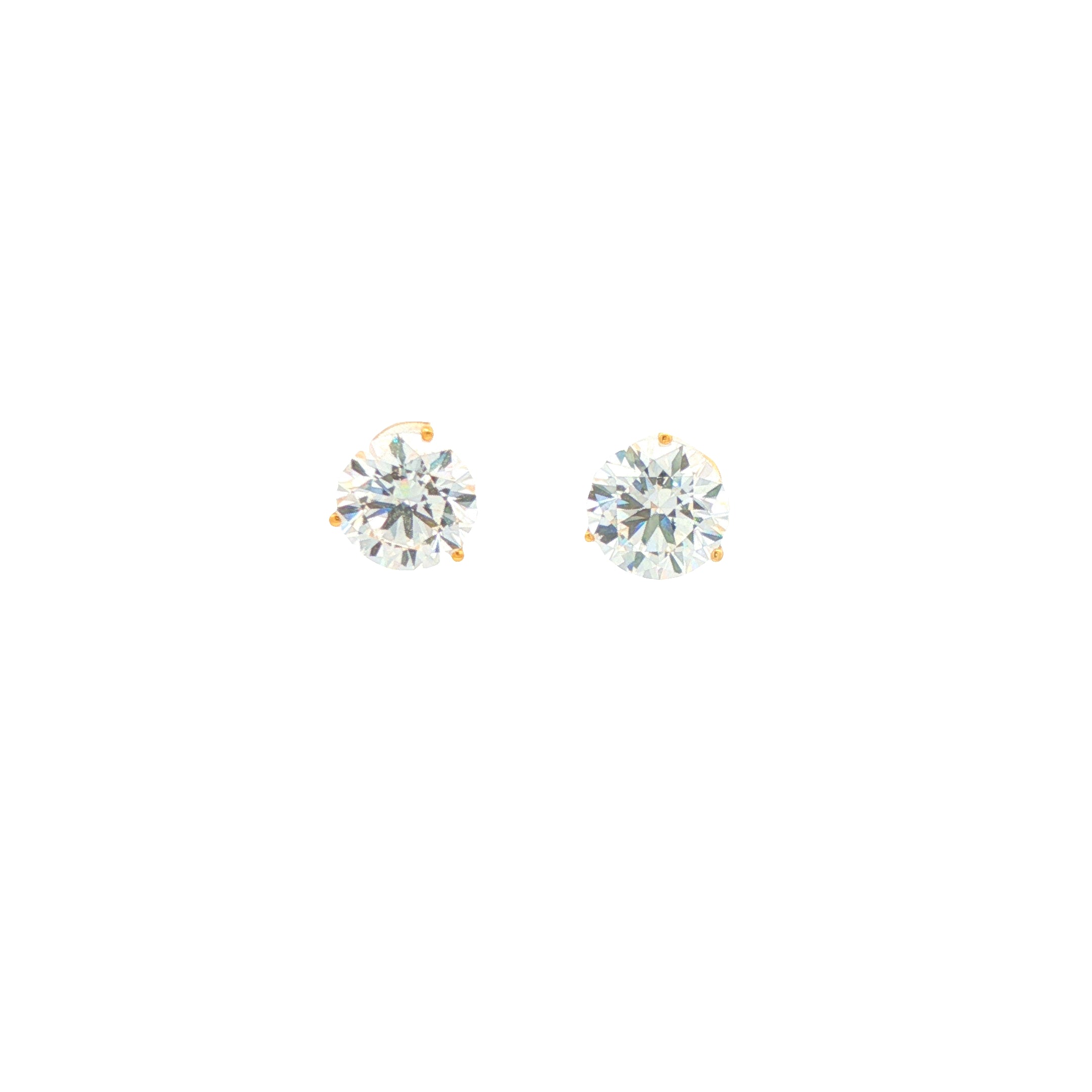 3ct Round Studs