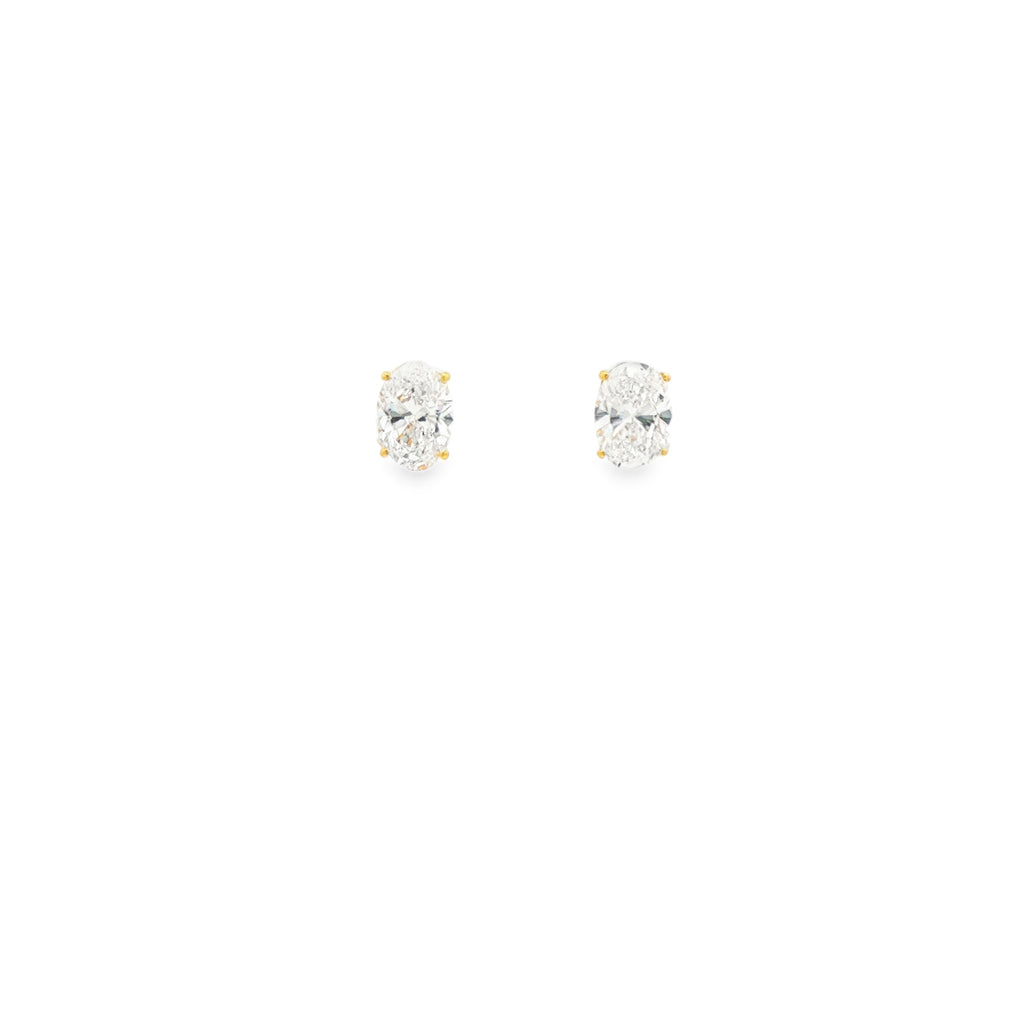 1ct Oval Studs