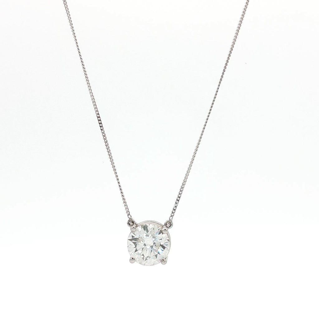 3ct Round Pendant