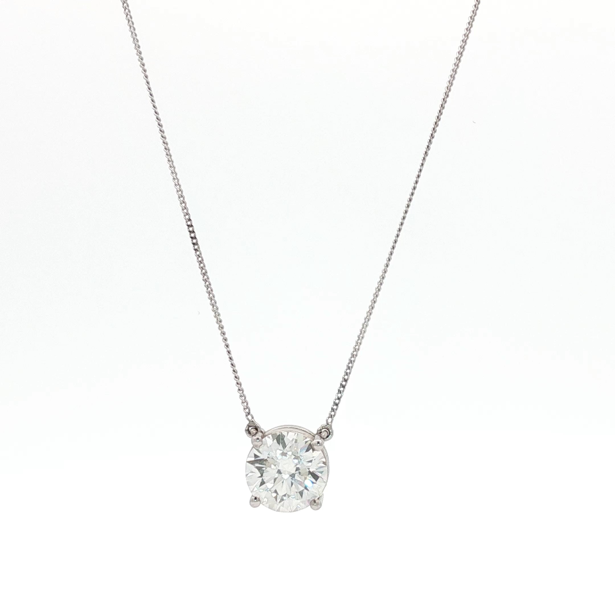 3ct Round Pendant