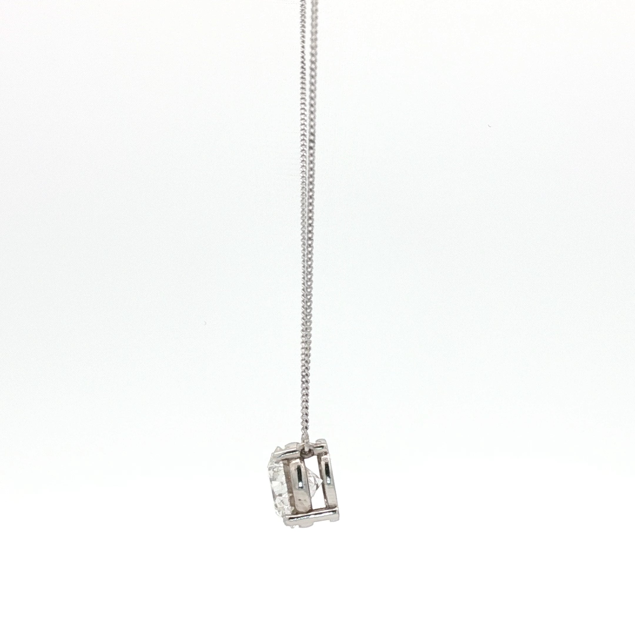 3ct Round Pendant