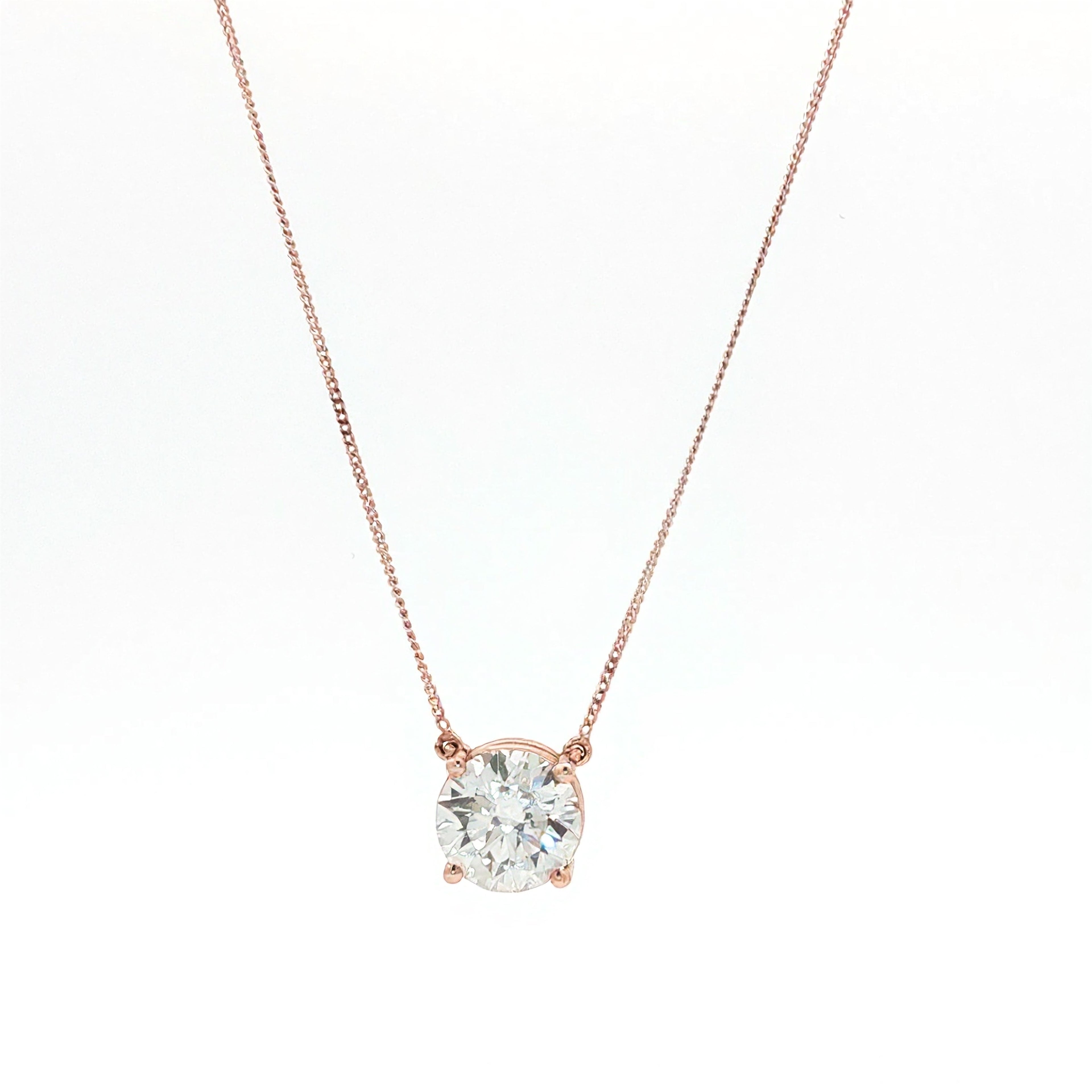 3ct Round Pendant