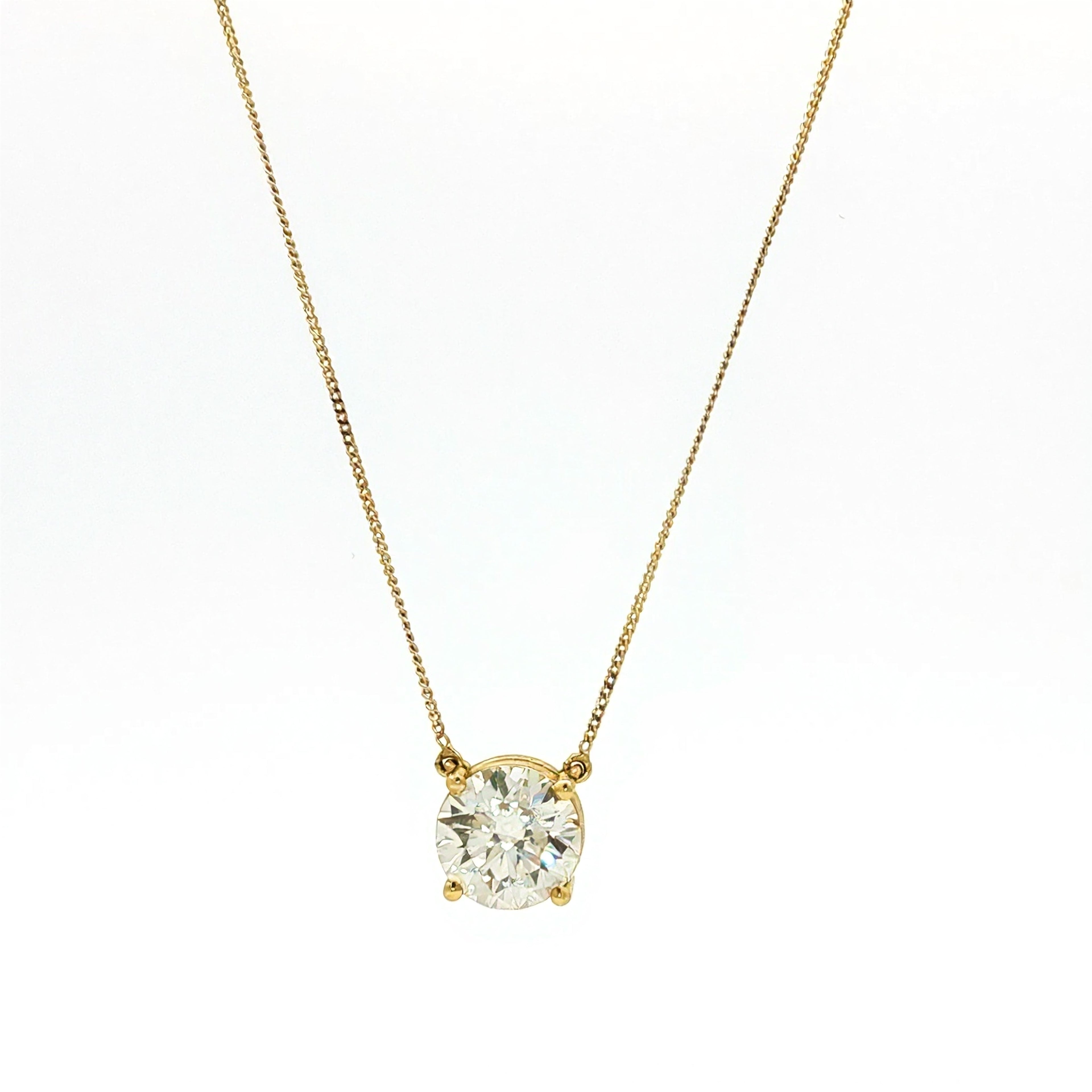 3ct Round Pendant