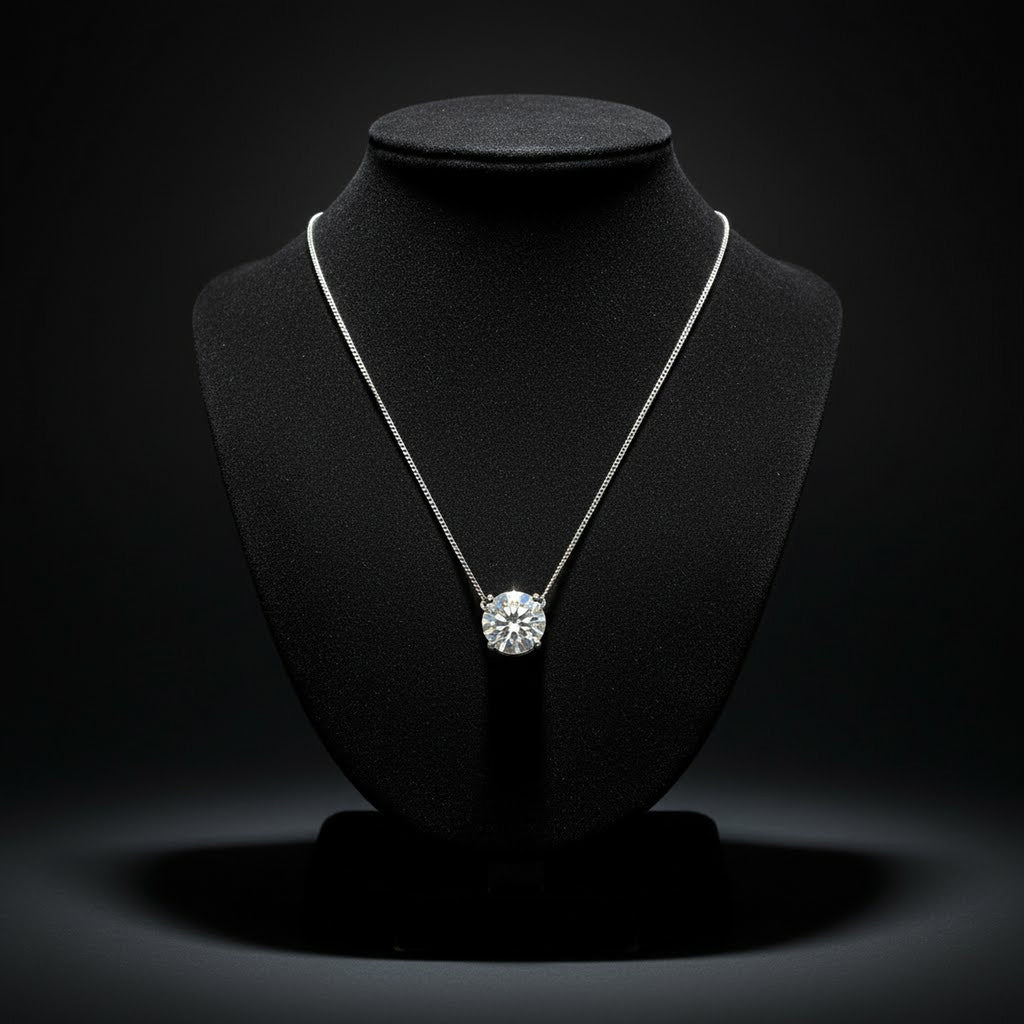 3ct Round Pendant