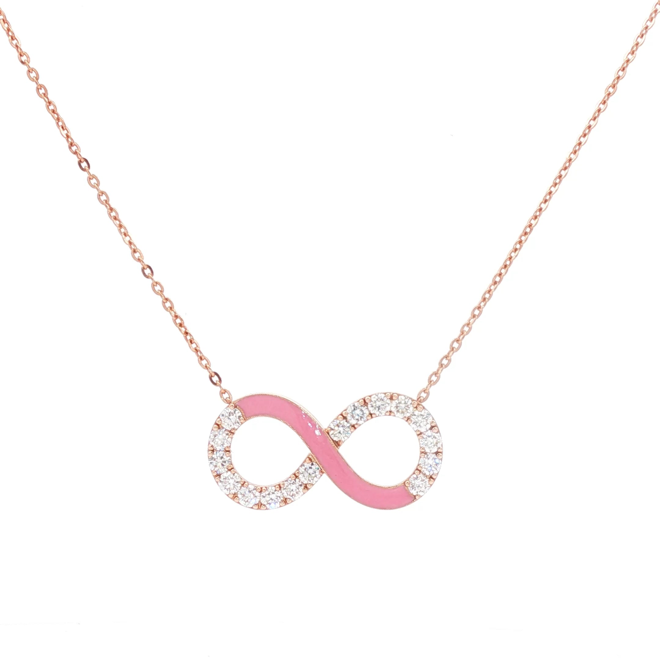 Eternity Necklace (Pink Enamel)