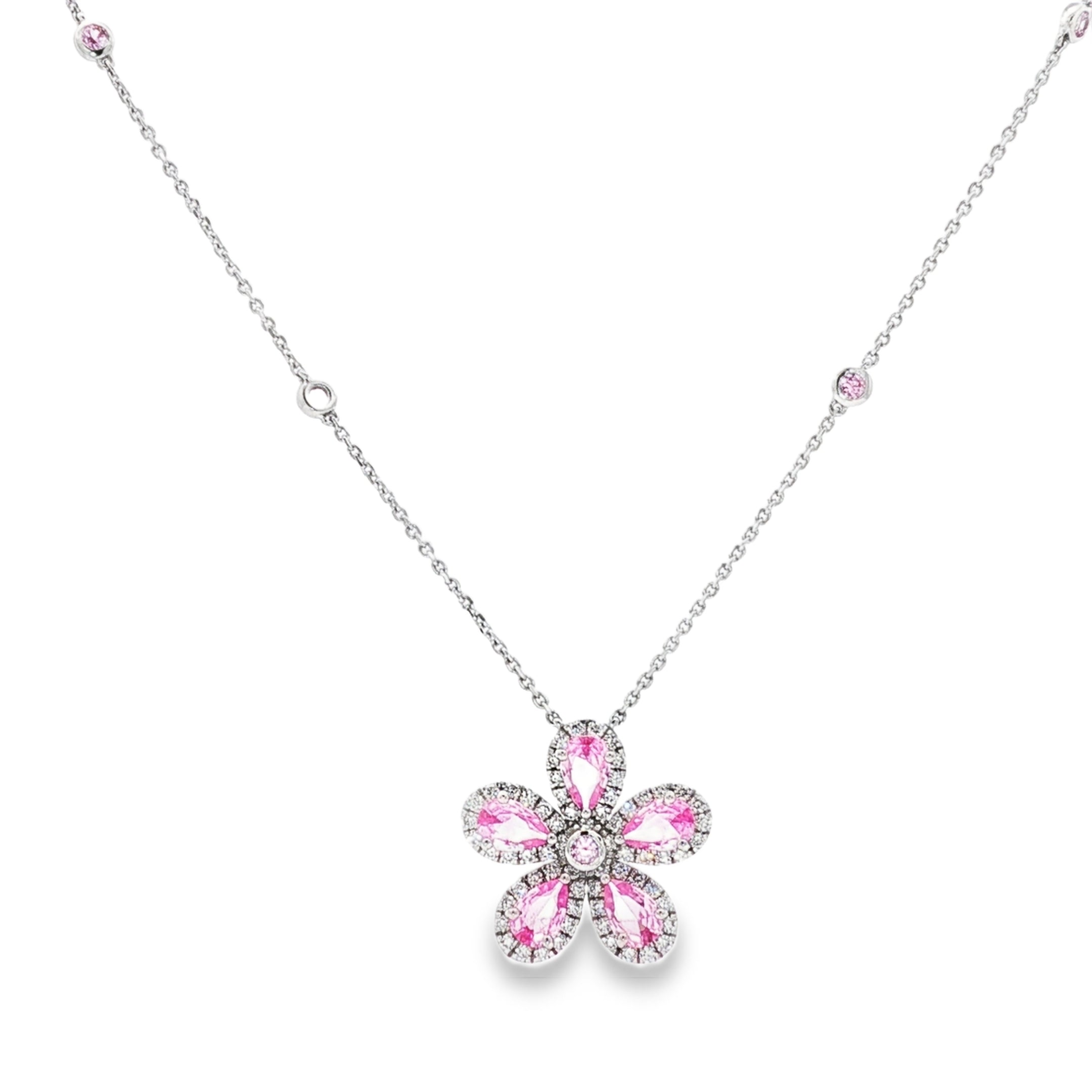 Flower Necklace (Pink)