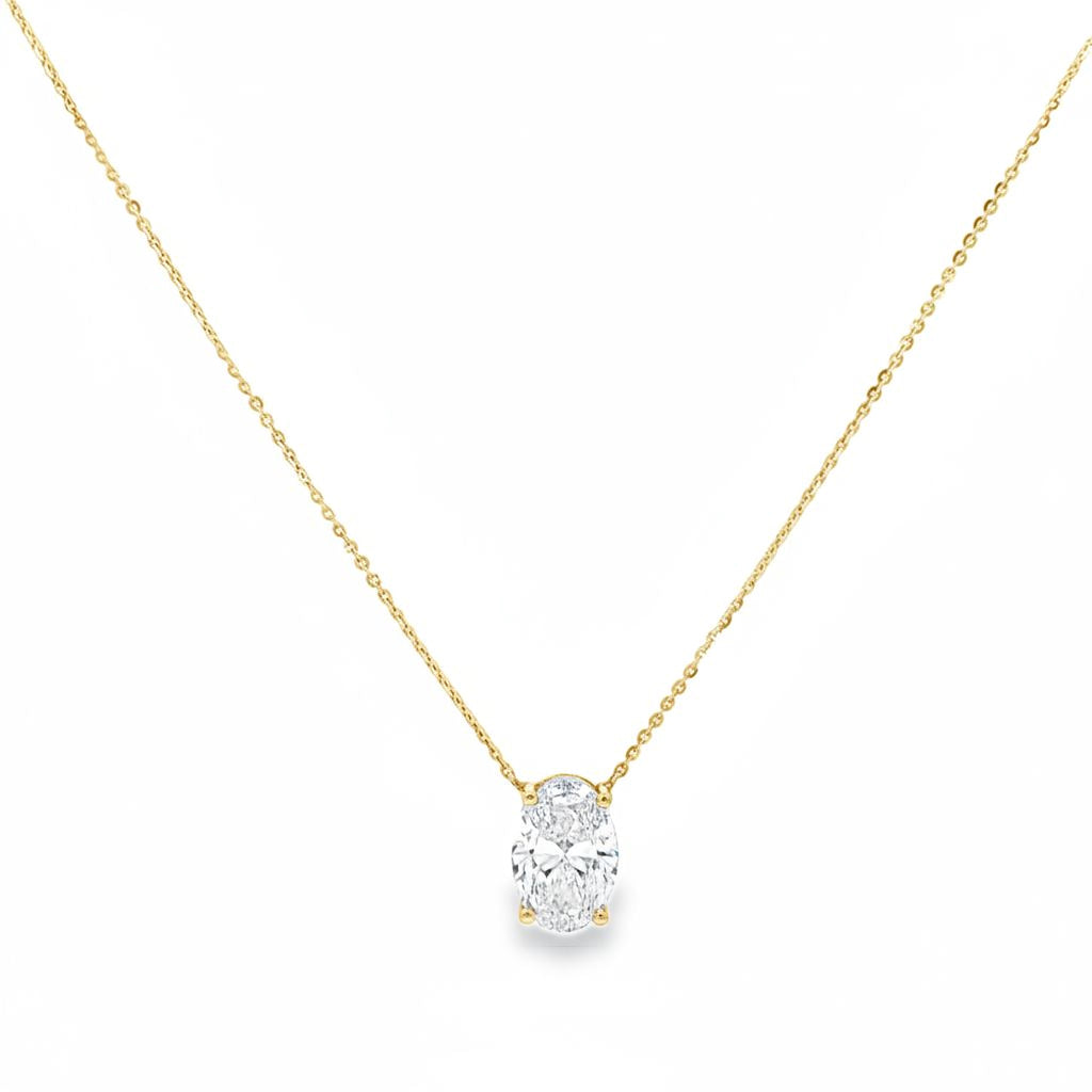 3ct Oval Pendant