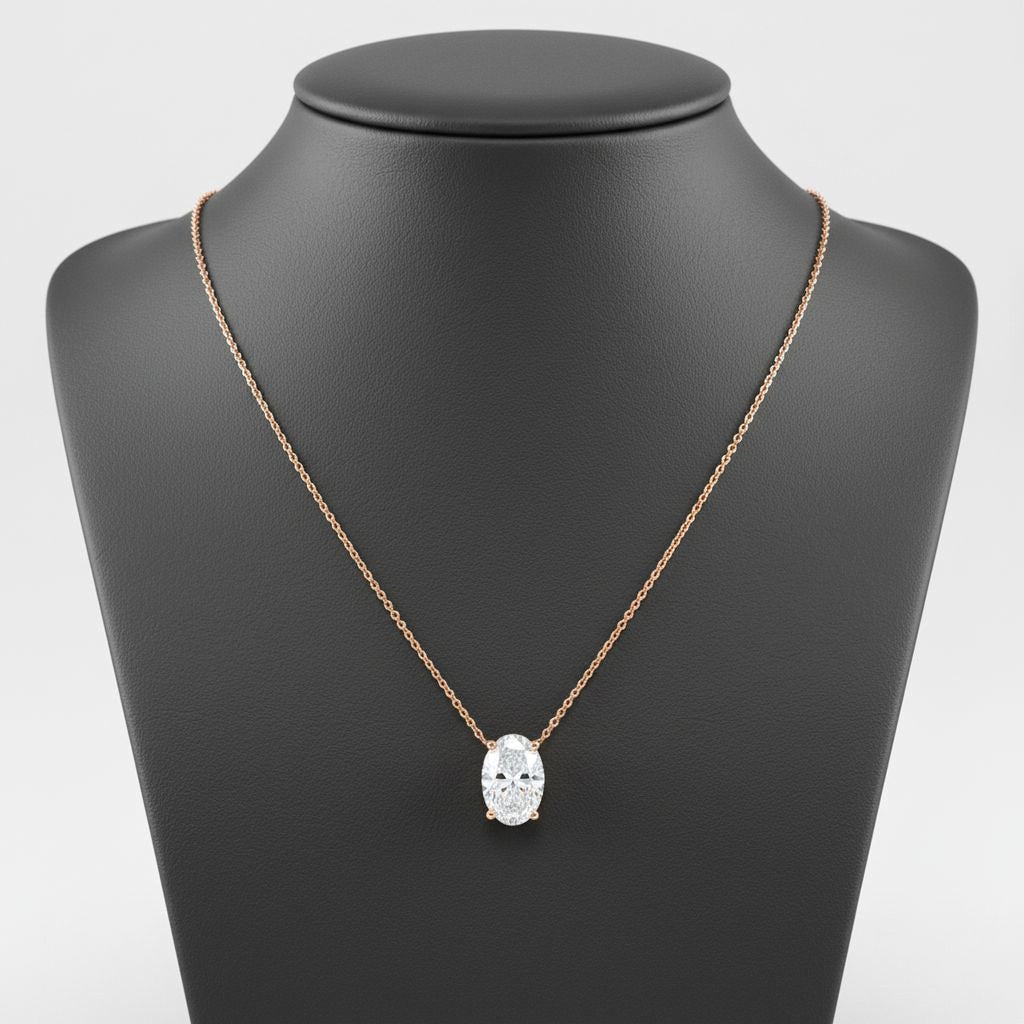 3ct Oval Pendant