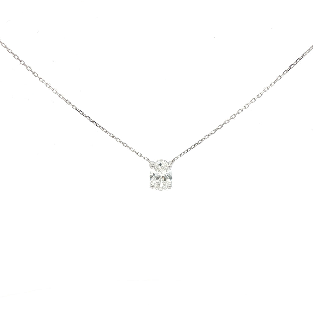 1ct Oval Pendant