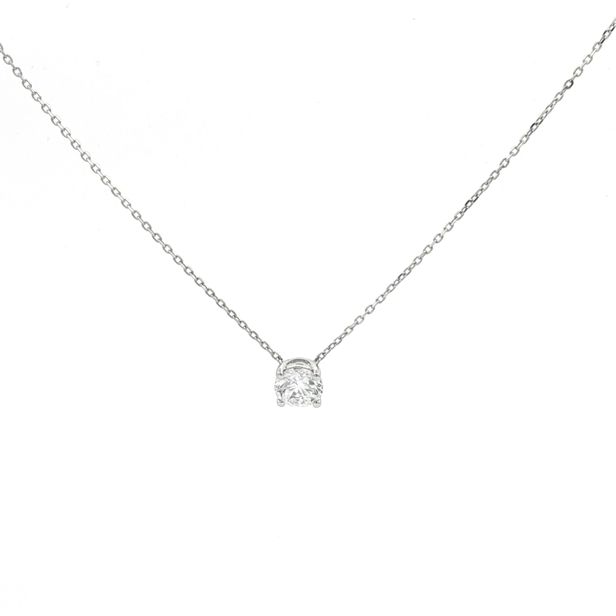 1ct Round Pendant