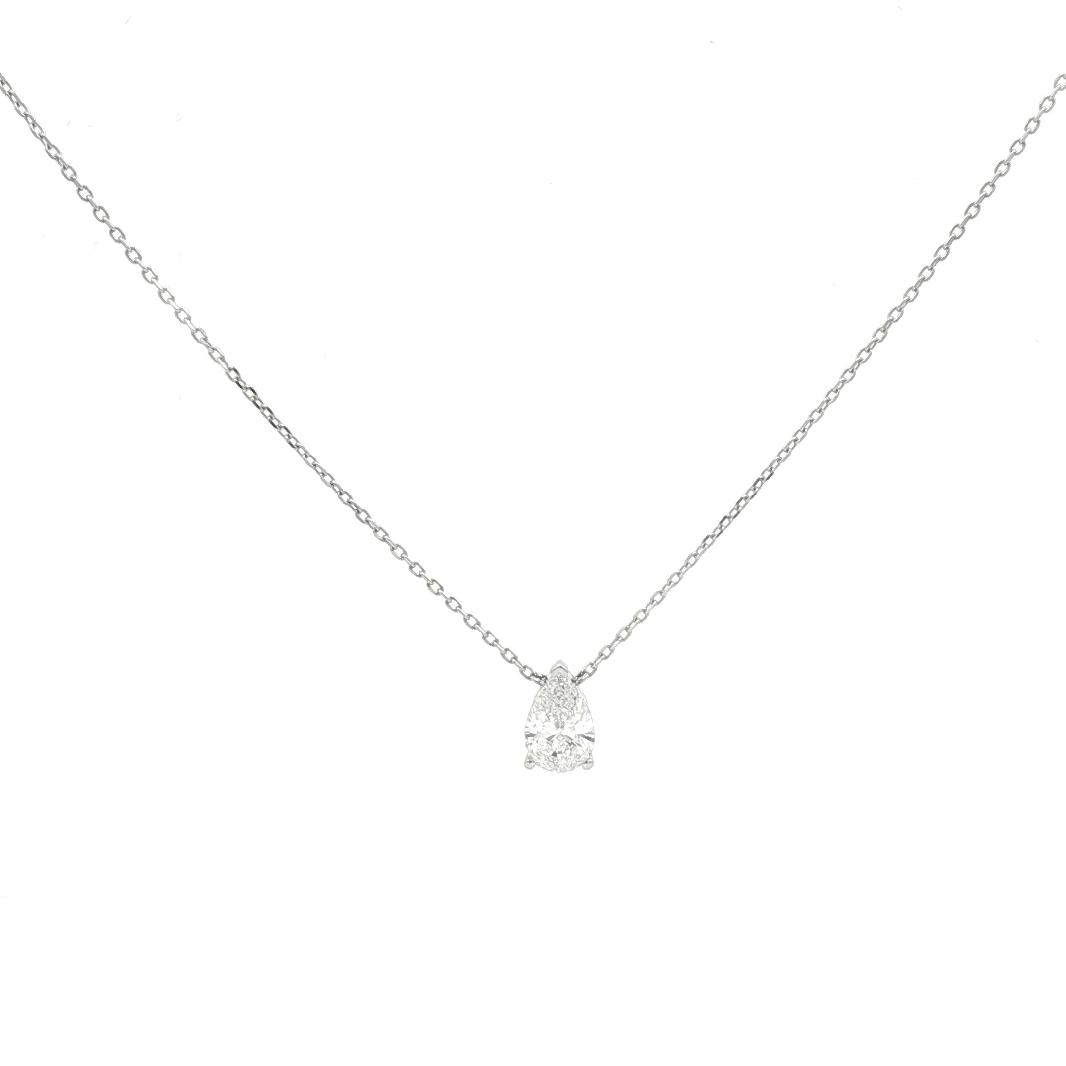 1ct Pear Pendant