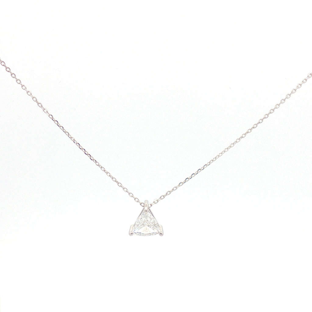 1ct Trillion Cut Pendant