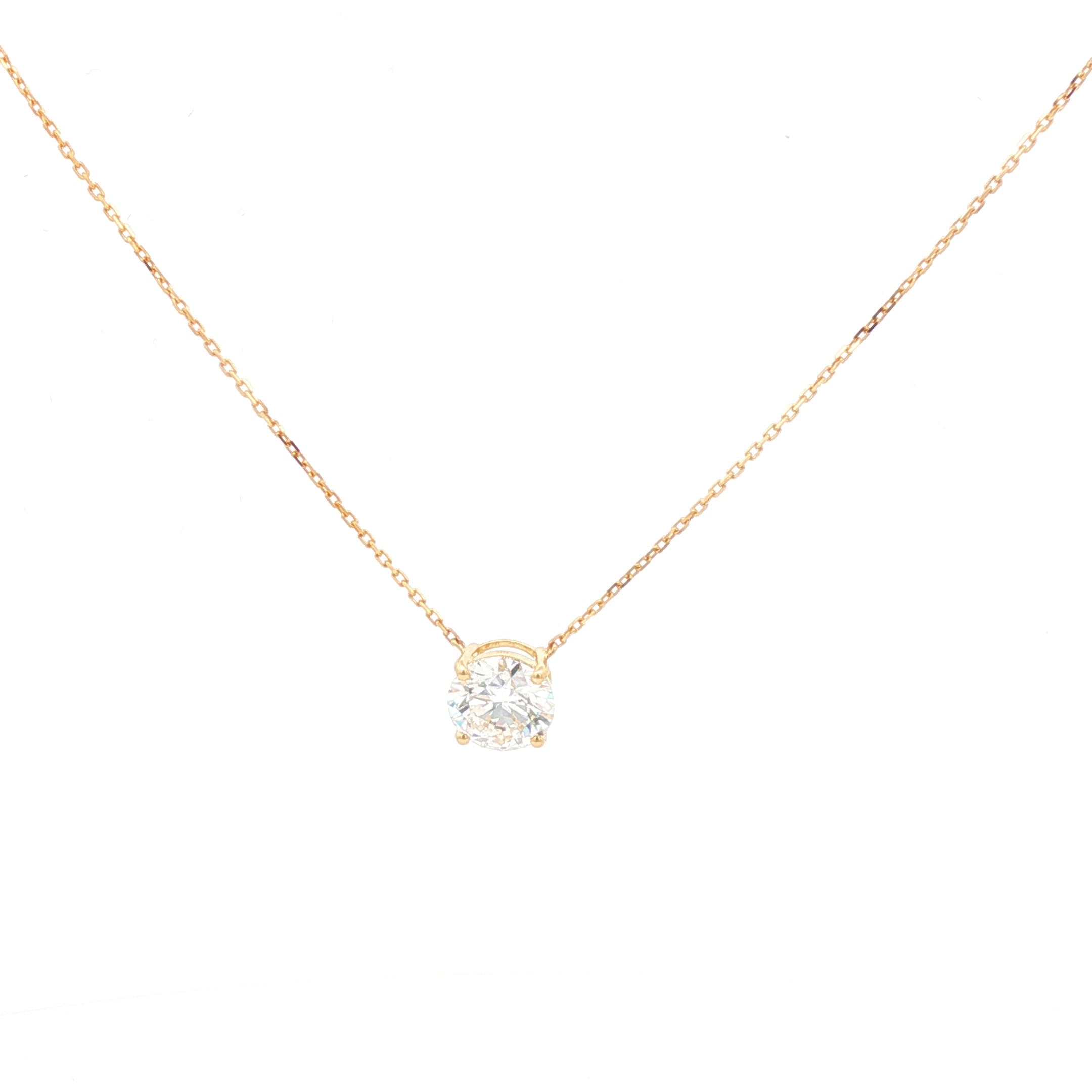 2ct Round Pendant