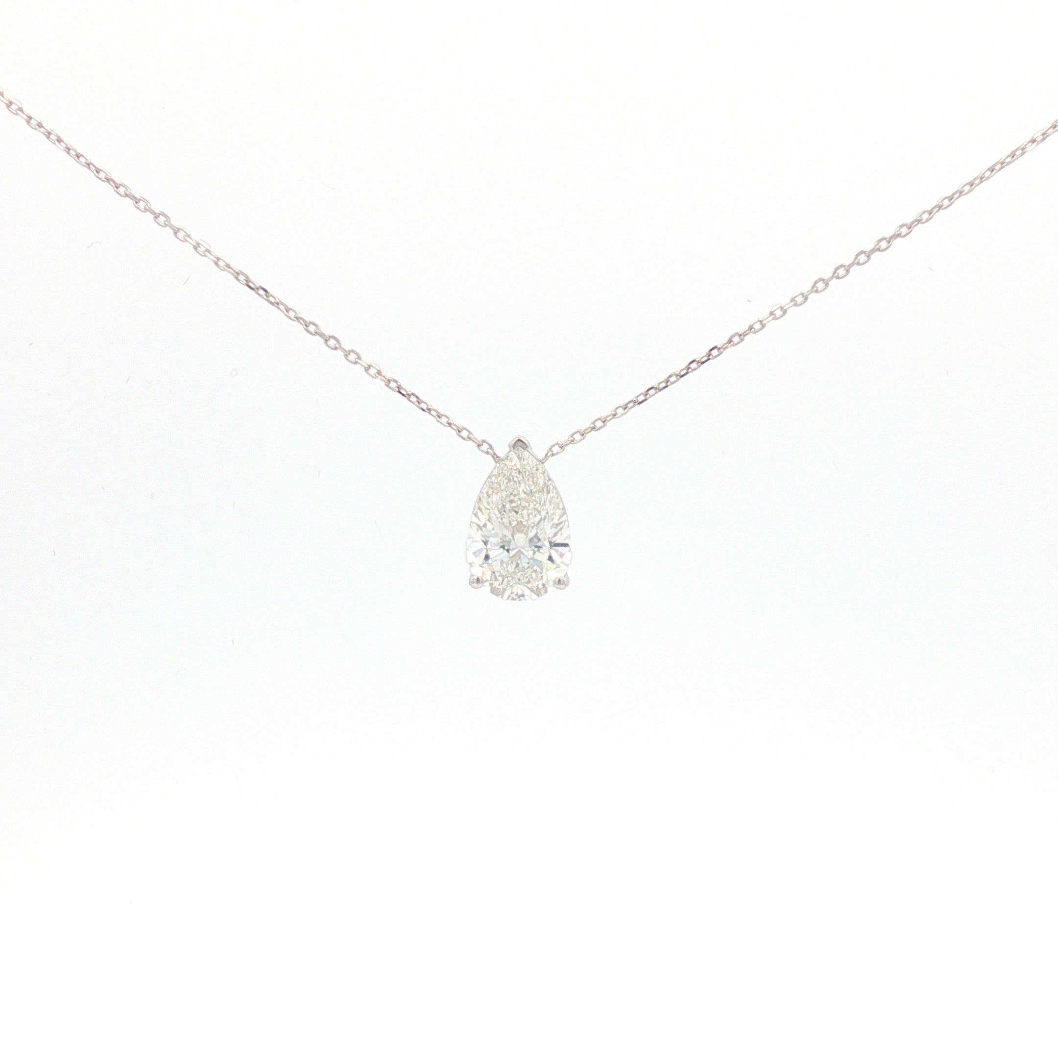 3ct Pear Pendant
