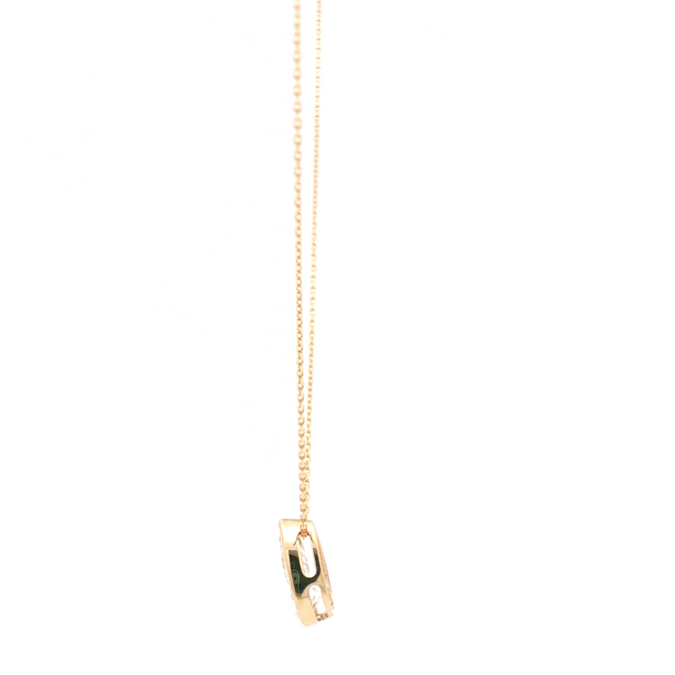 3ct Pear-Cut Diamond Bezel Pendant
