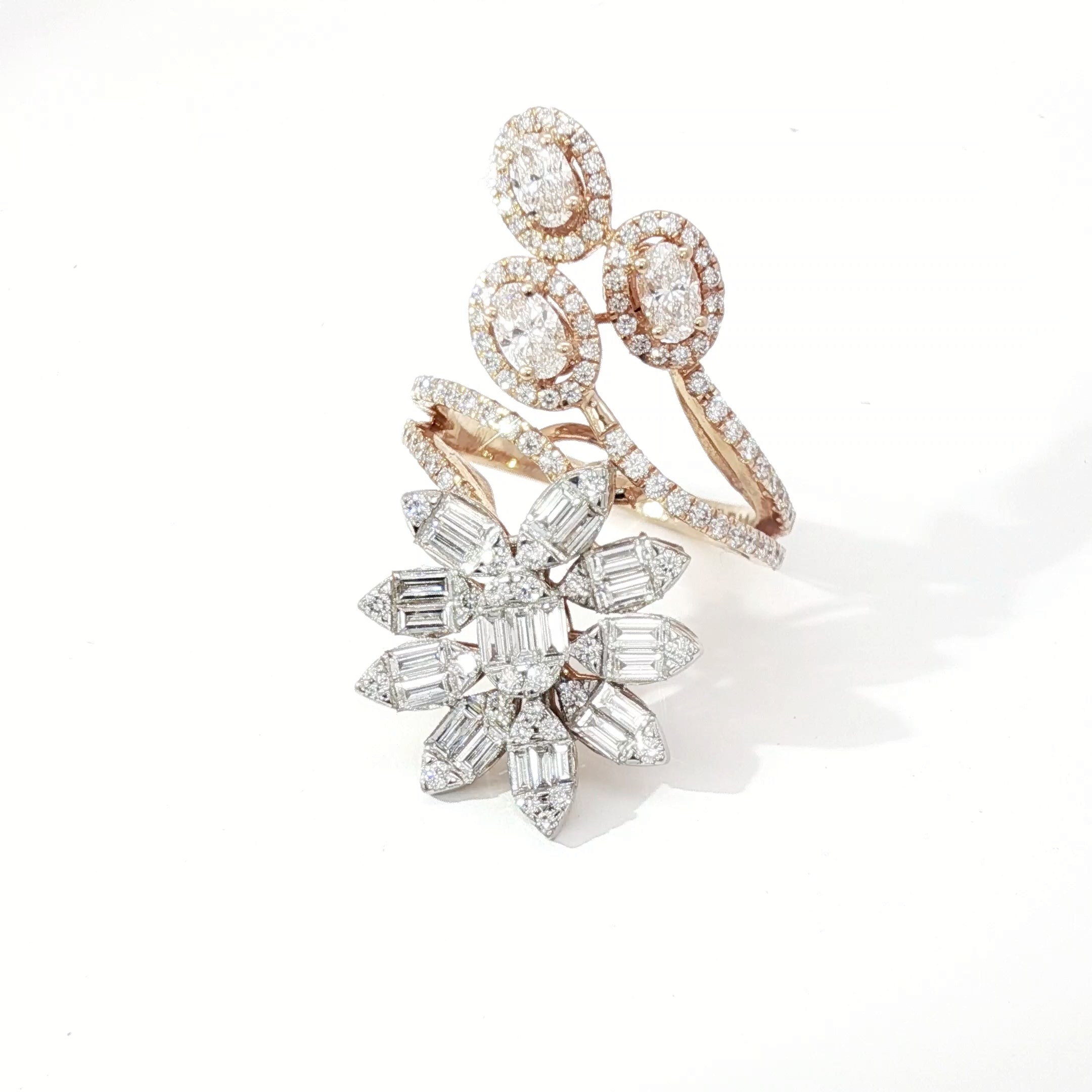 Baguette Bloom Ring