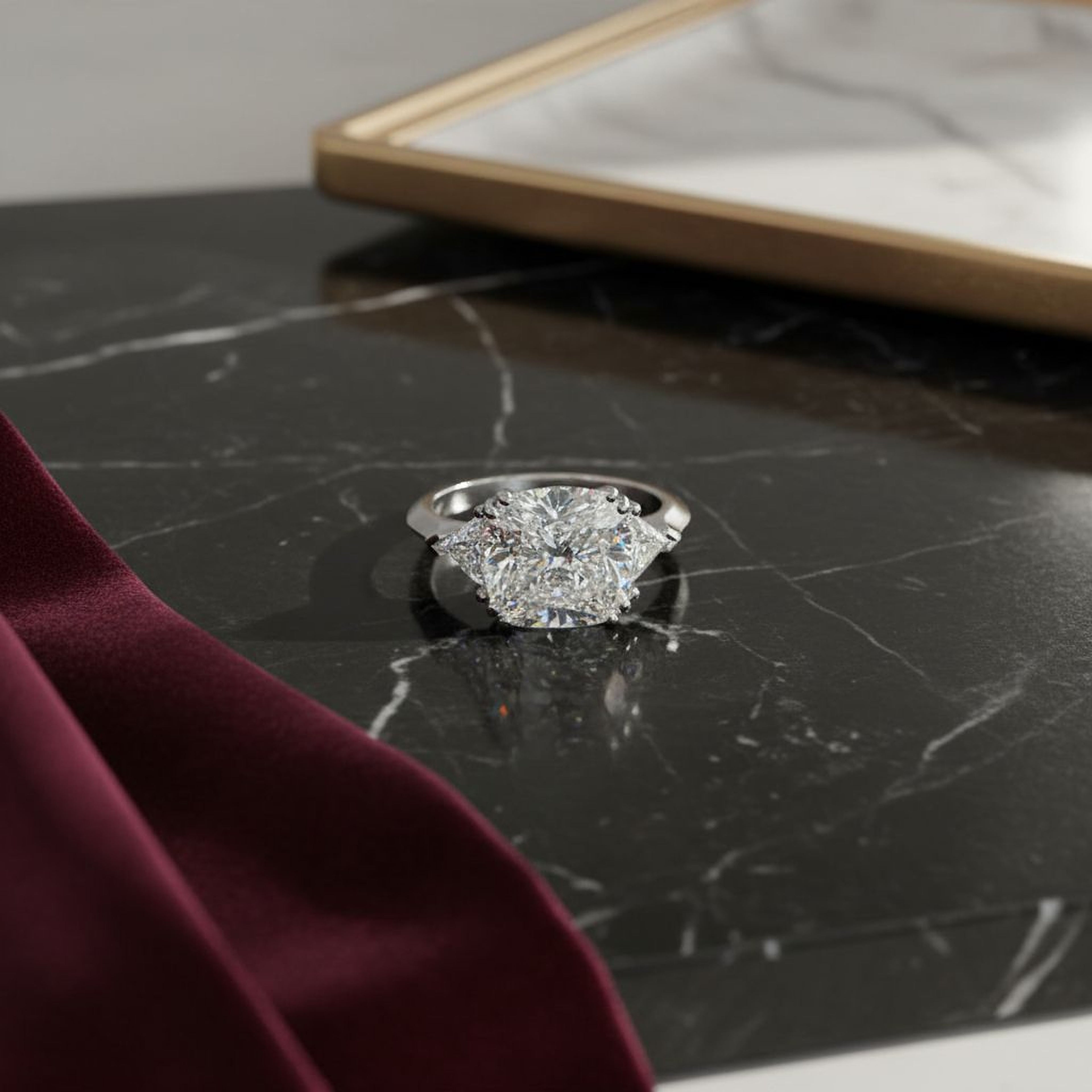 5ct Cushion Engagement Ring