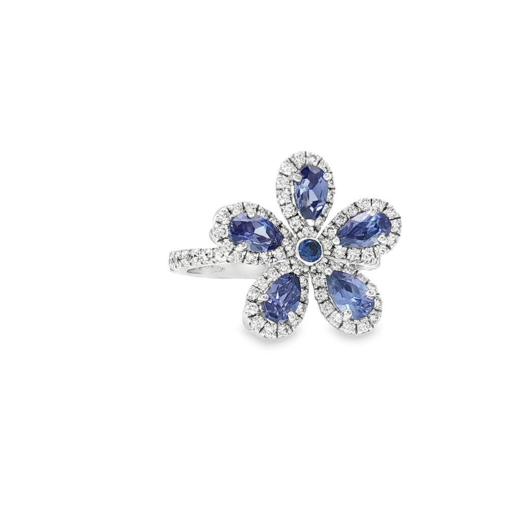 Flower Ring (Blue)