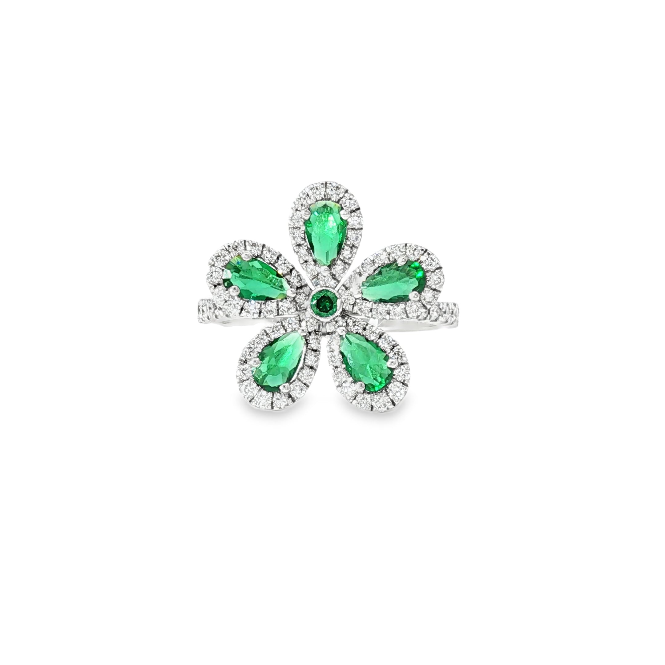 Flower Ring (Green)