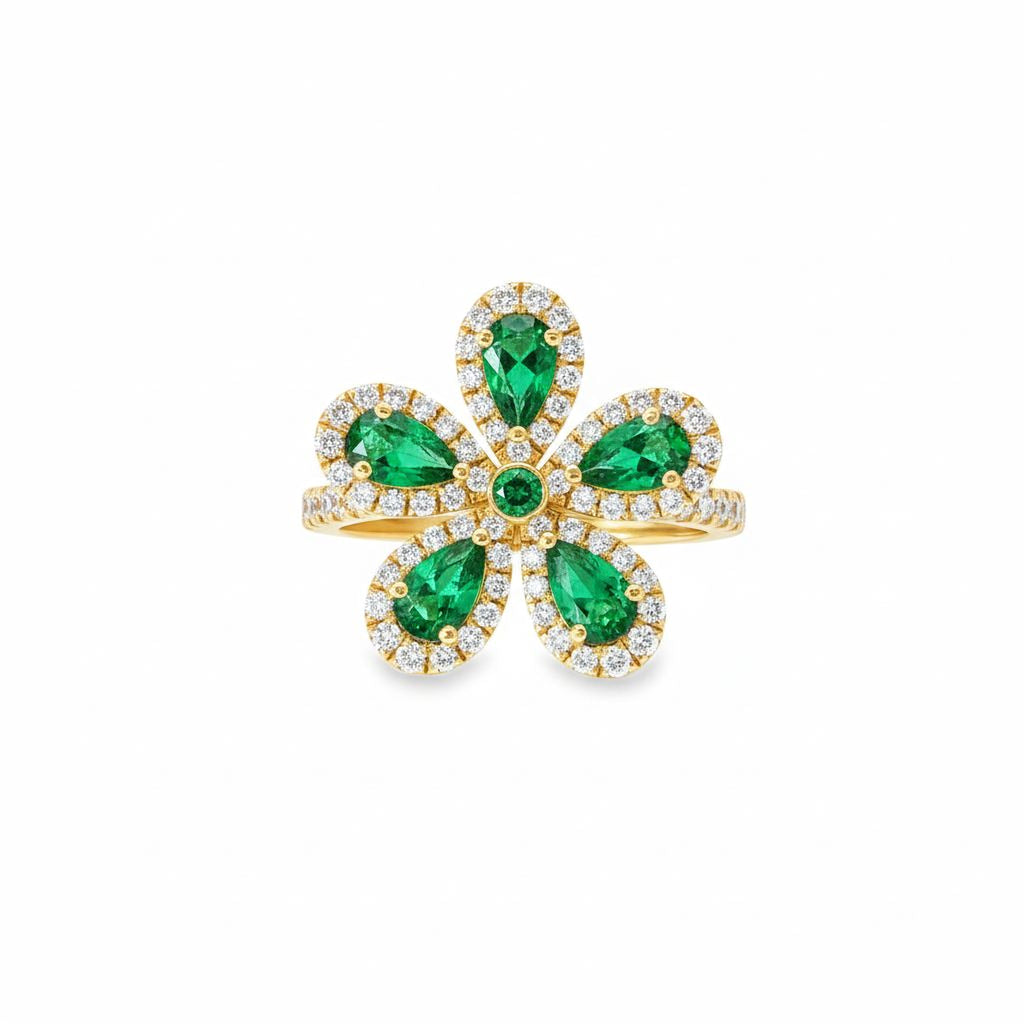 Flower Ring (Green)