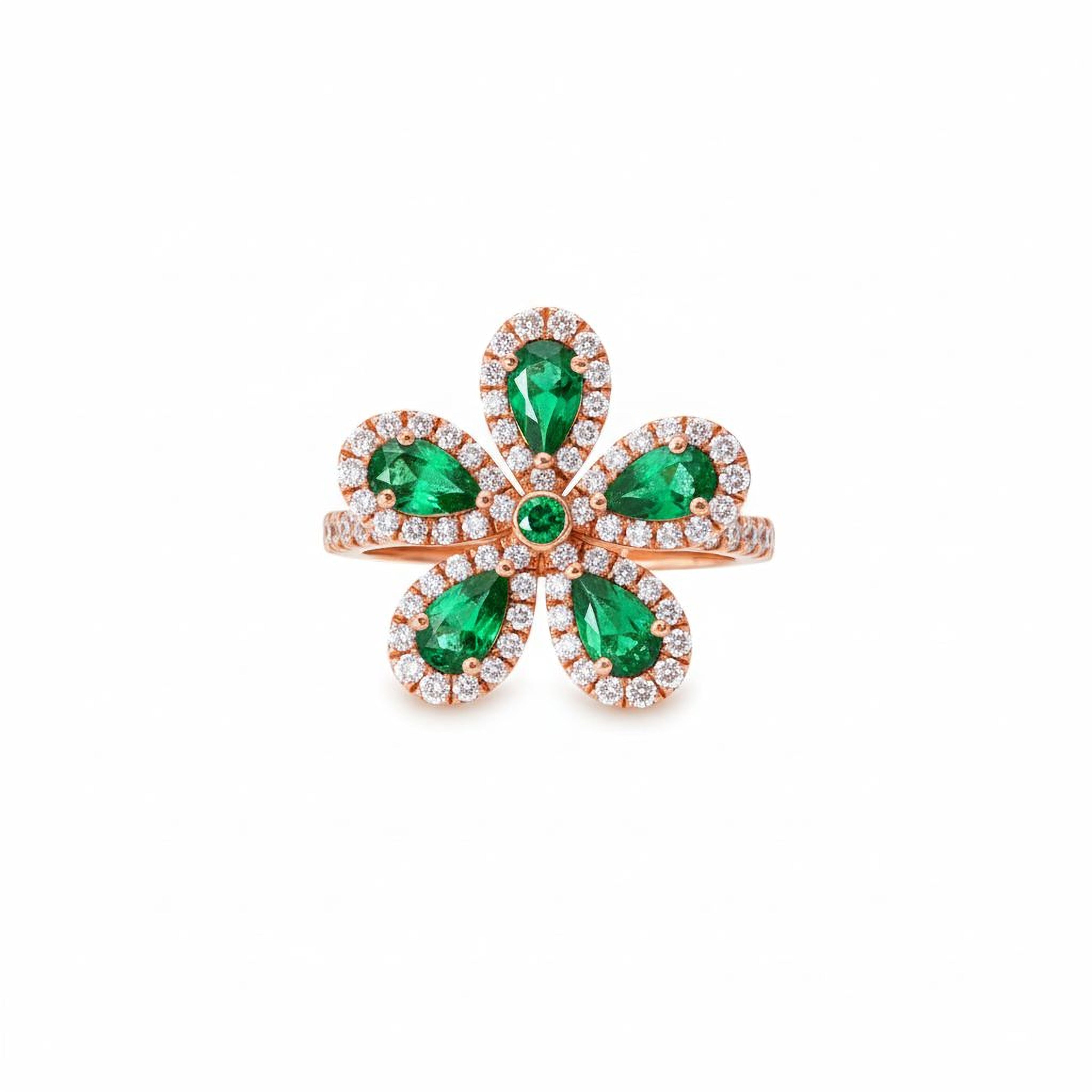 Flower Ring (Green)