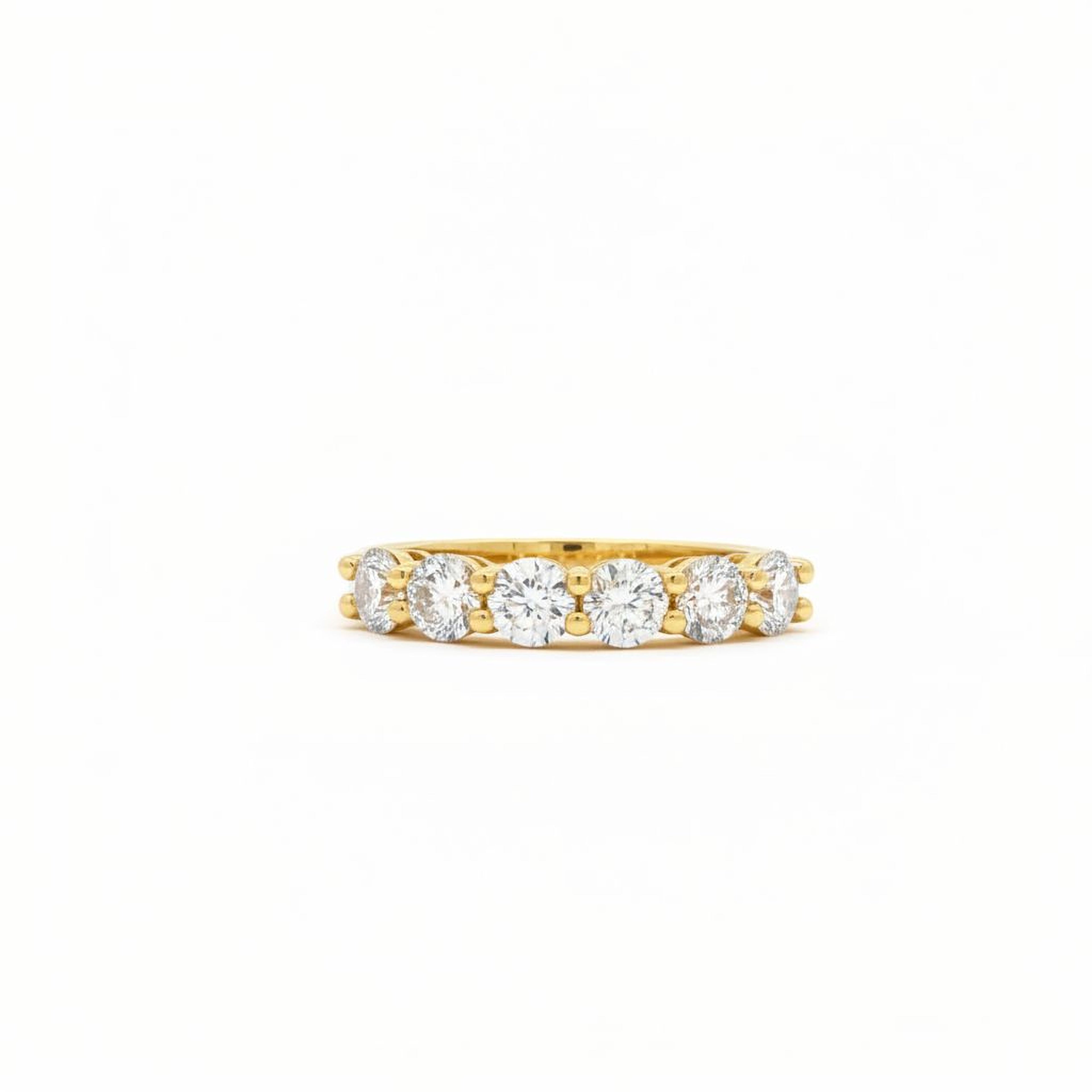 20pts Half Round Eternity Band