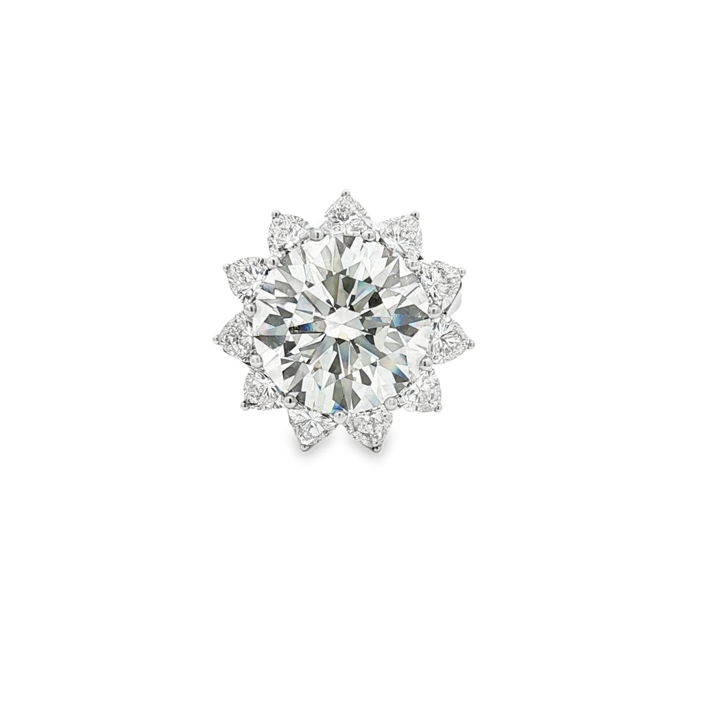 10ct Round Flower Ring