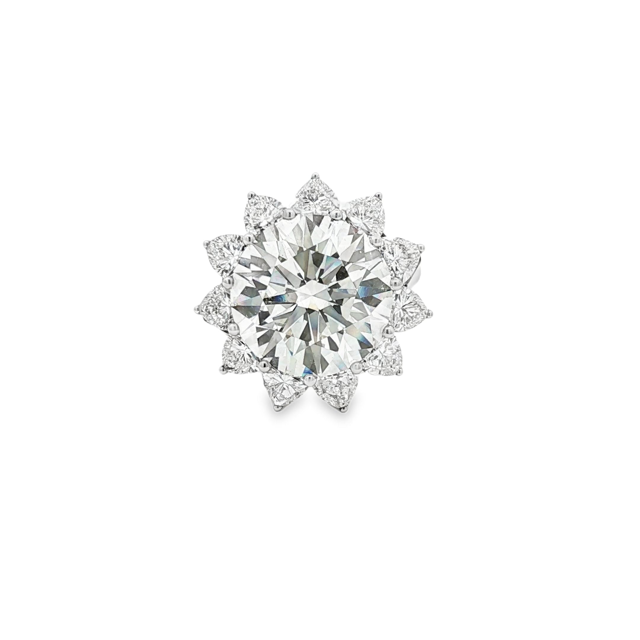 10ct Round Flower Ring