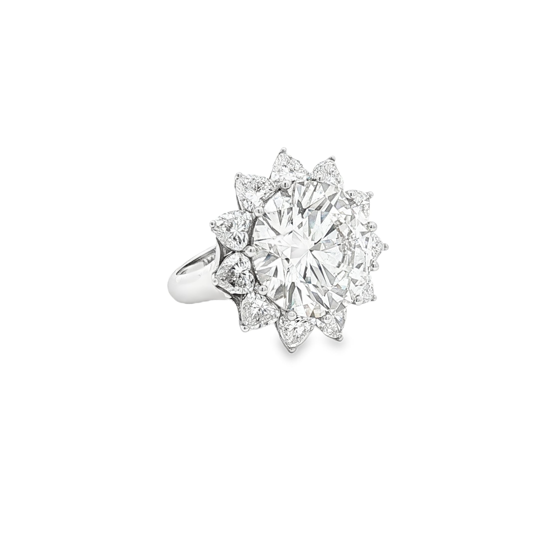 10ct Round Flower Ring