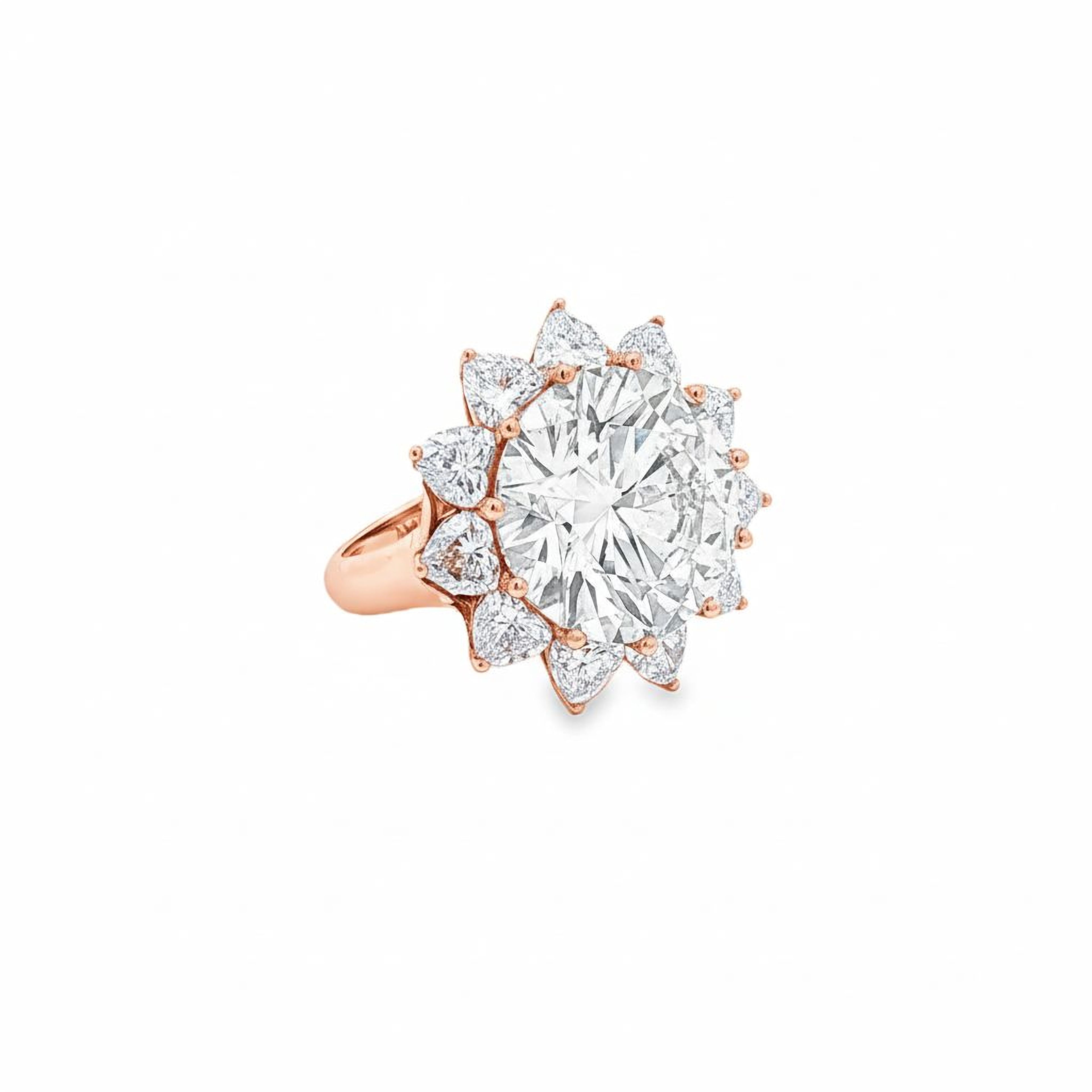 10ct Round Flower Ring