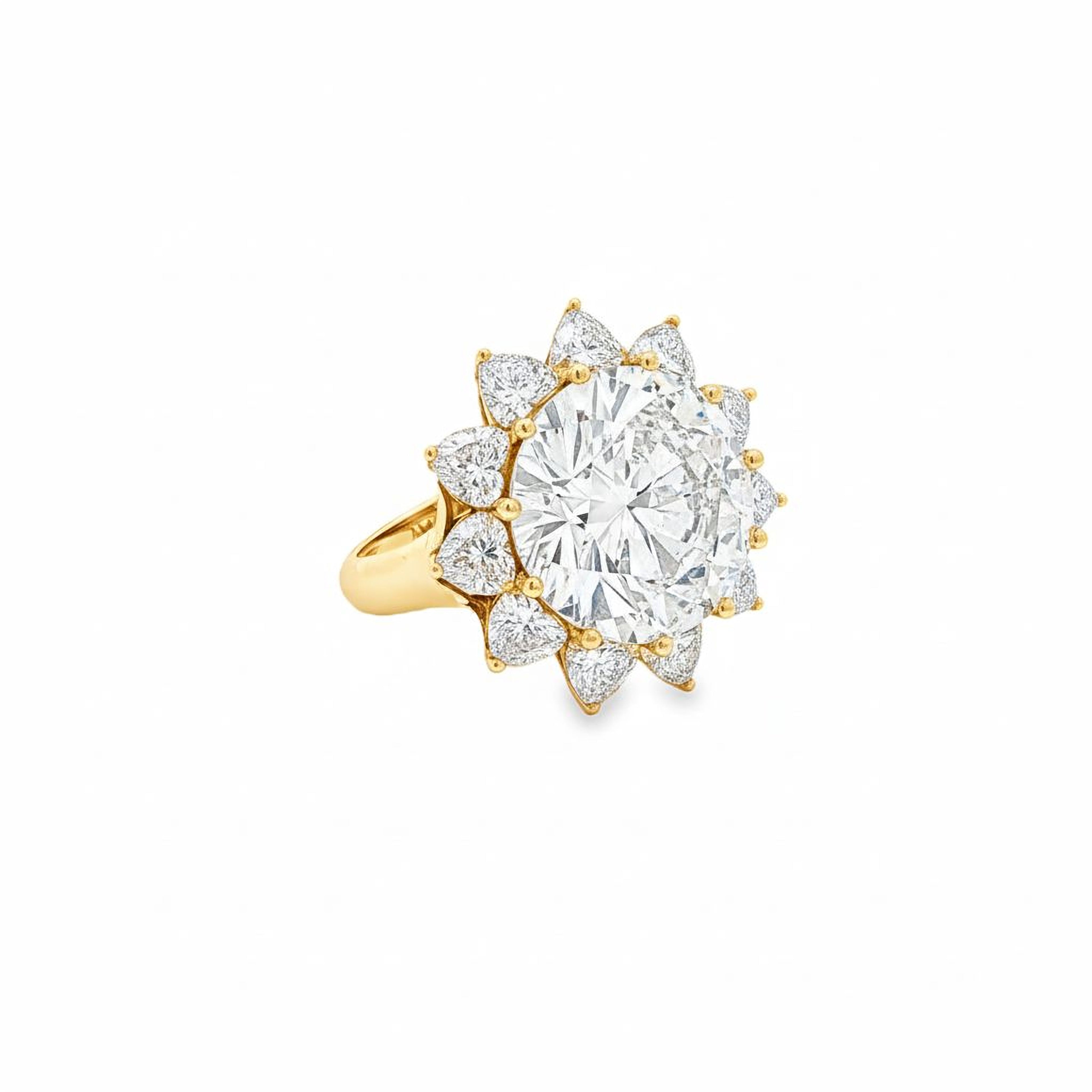 10ct Round Flower Ring