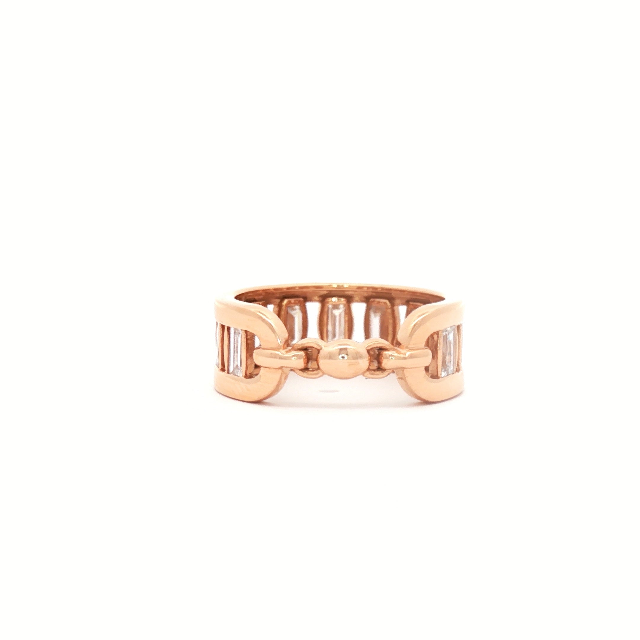 Baguette Curved Ring