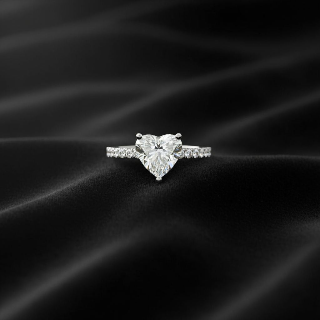 1.5ct Heart Engagement Ring
