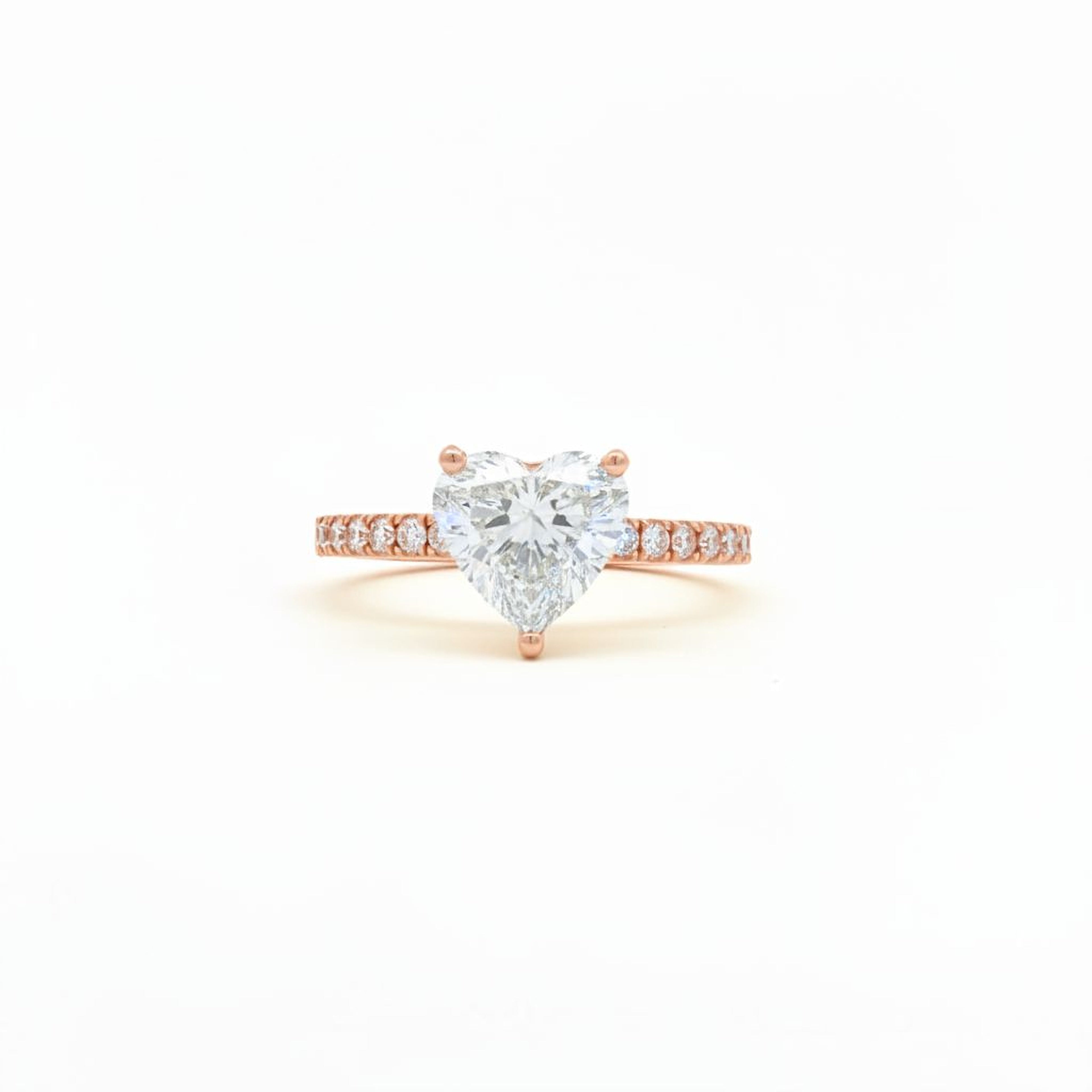1.5ct Heart Engagement Ring