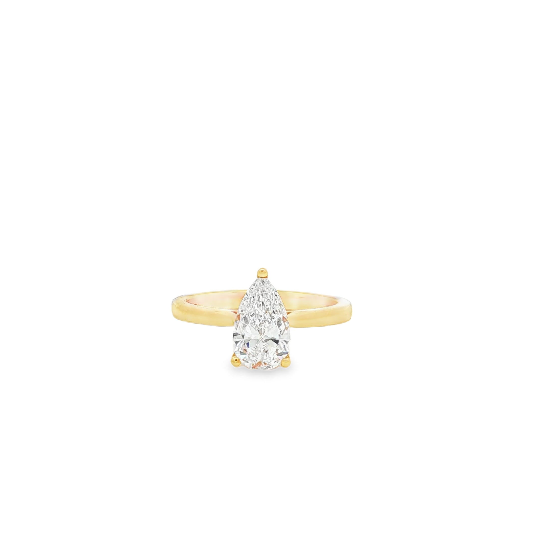 1ct Pear Simple Engagement Ring