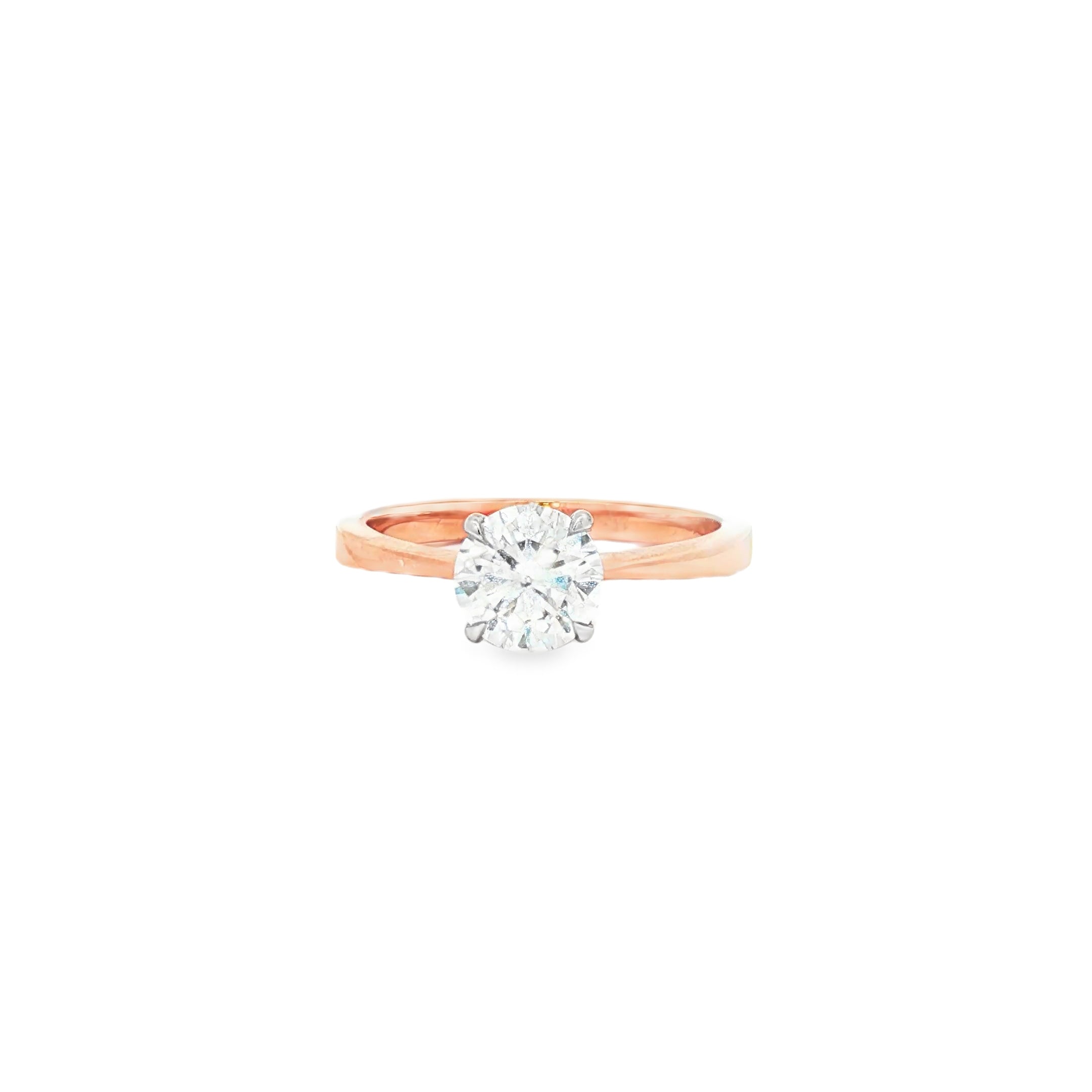 1ct Round Simple Ring