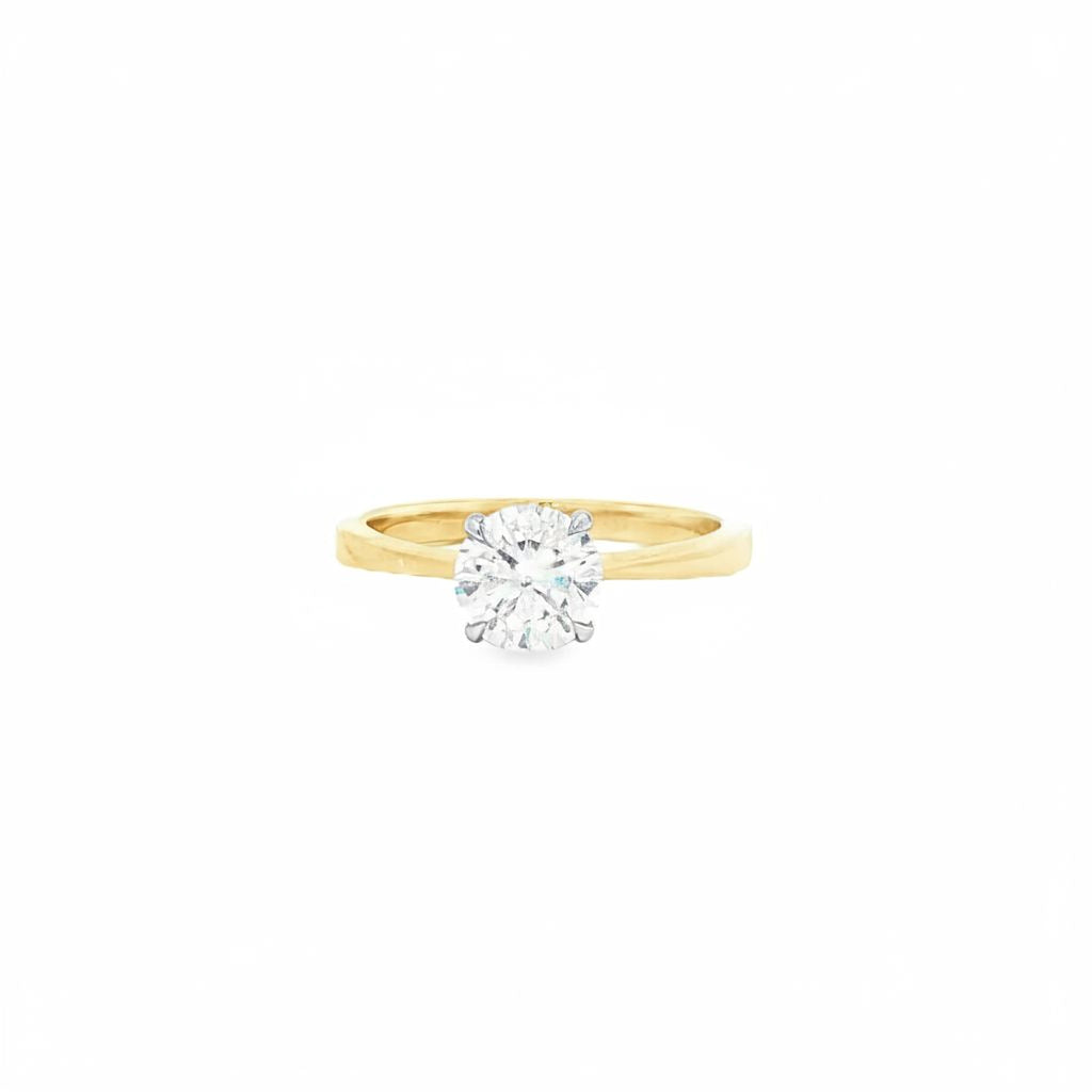1ct Round Simple Ring