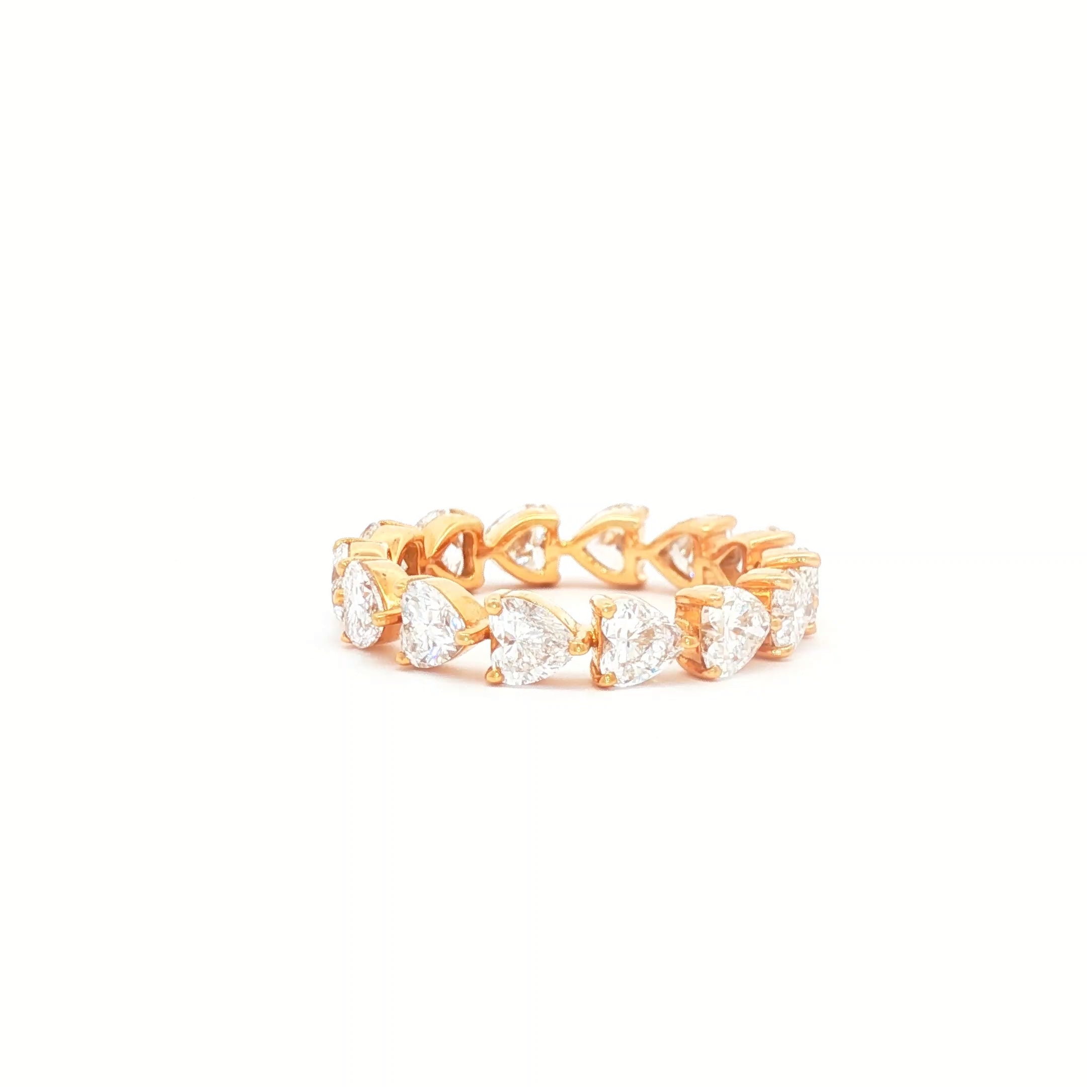 20pts Heart Sideways Wedding Band
