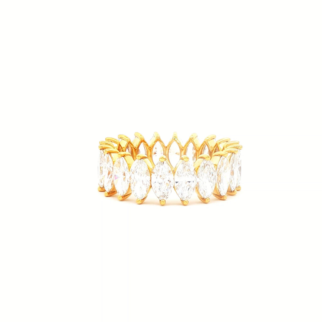 20pt Marquise Wedding Band