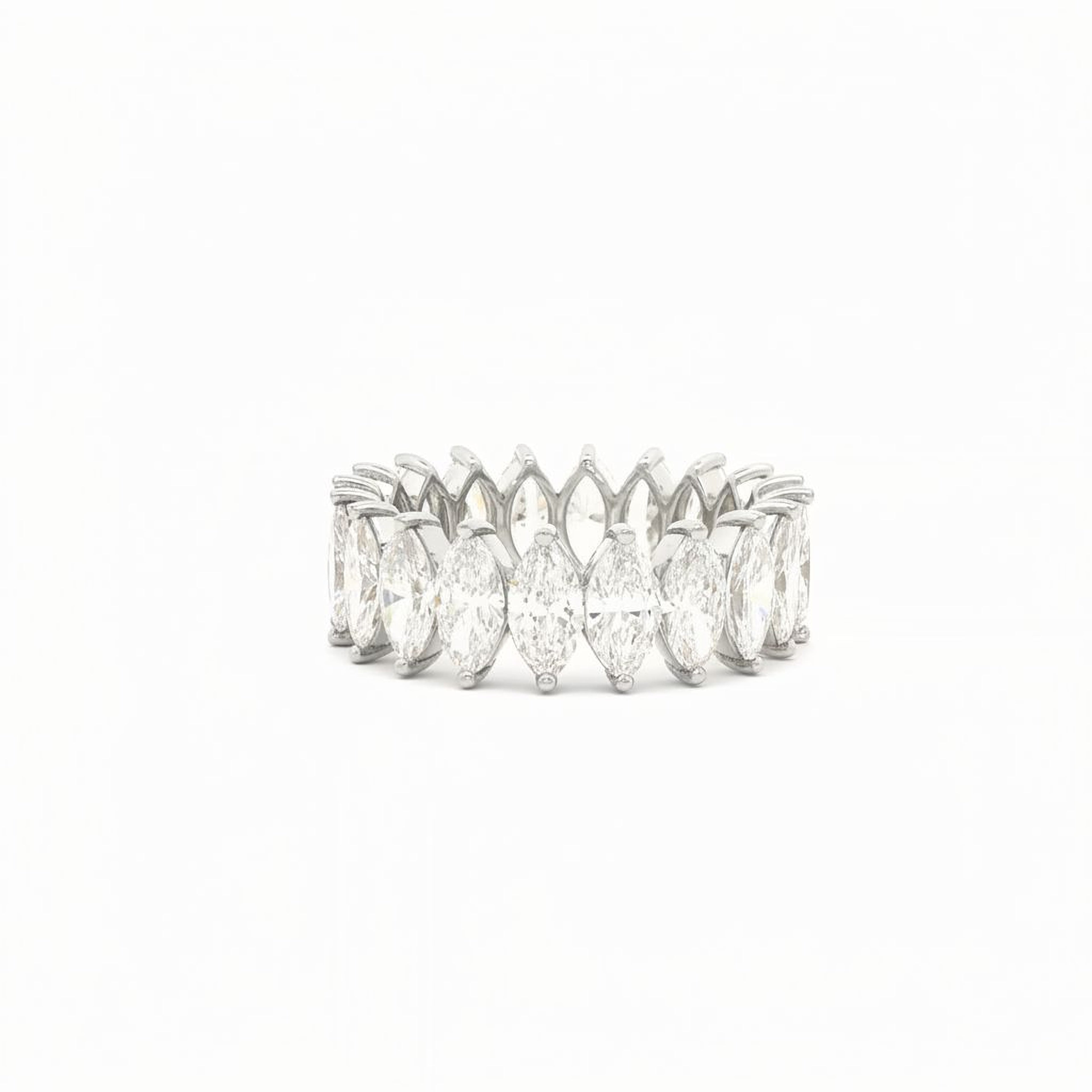 20pt Marquise Wedding Band