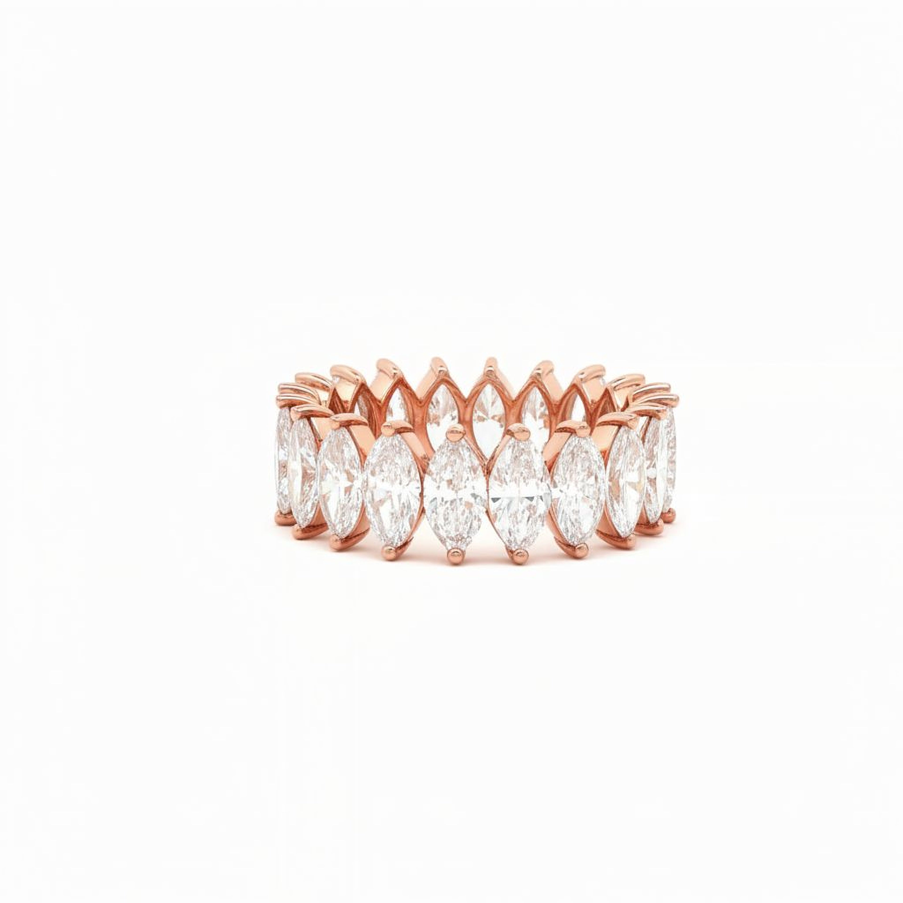 20pt Marquise Wedding Band