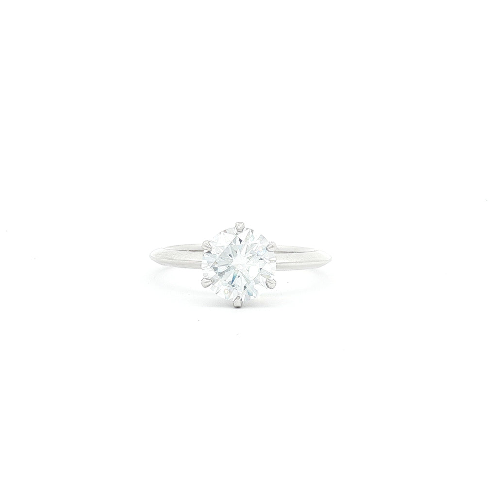 1.5ct Round Simple  Engagement Ring