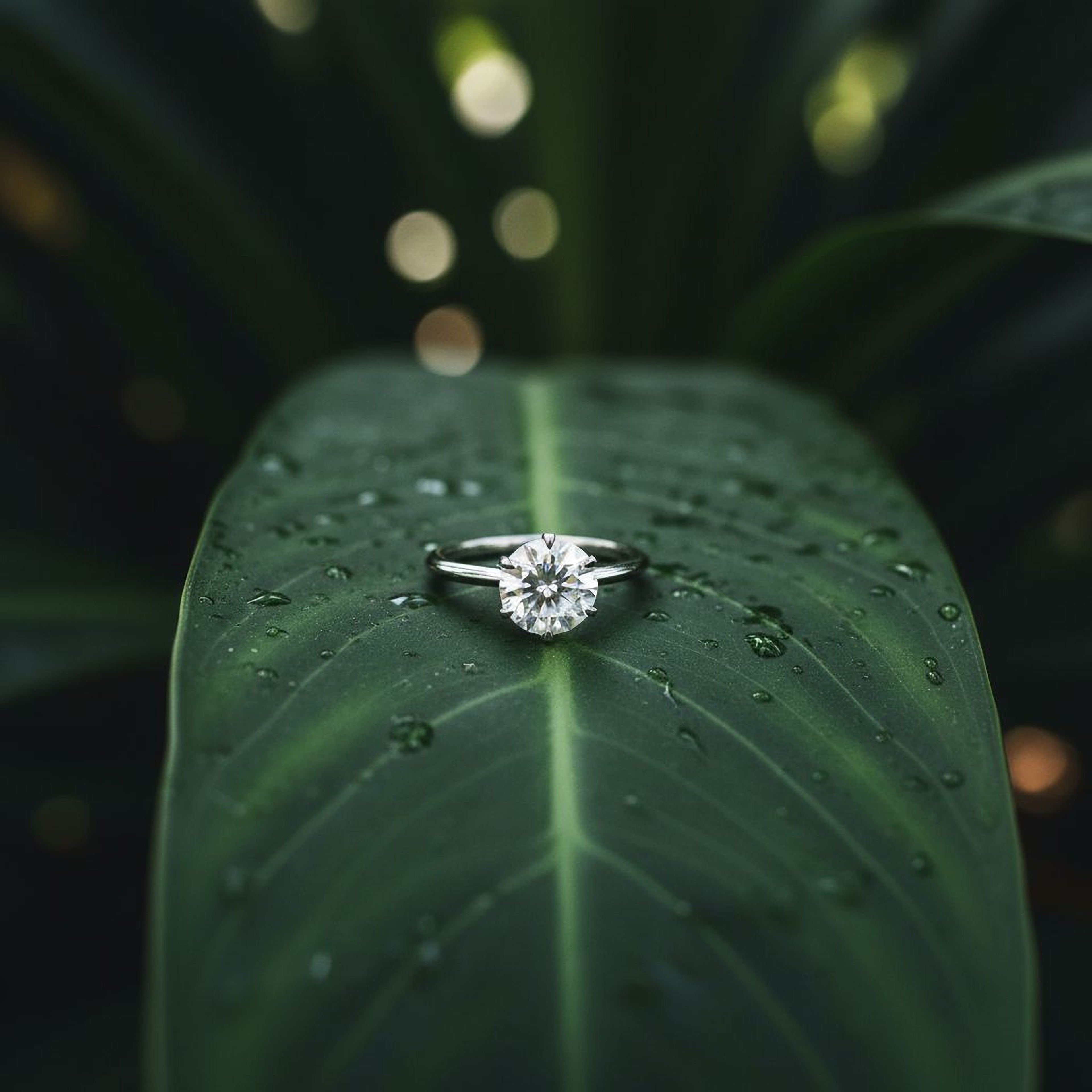 1.5ct Round Simple  Engagement Ring