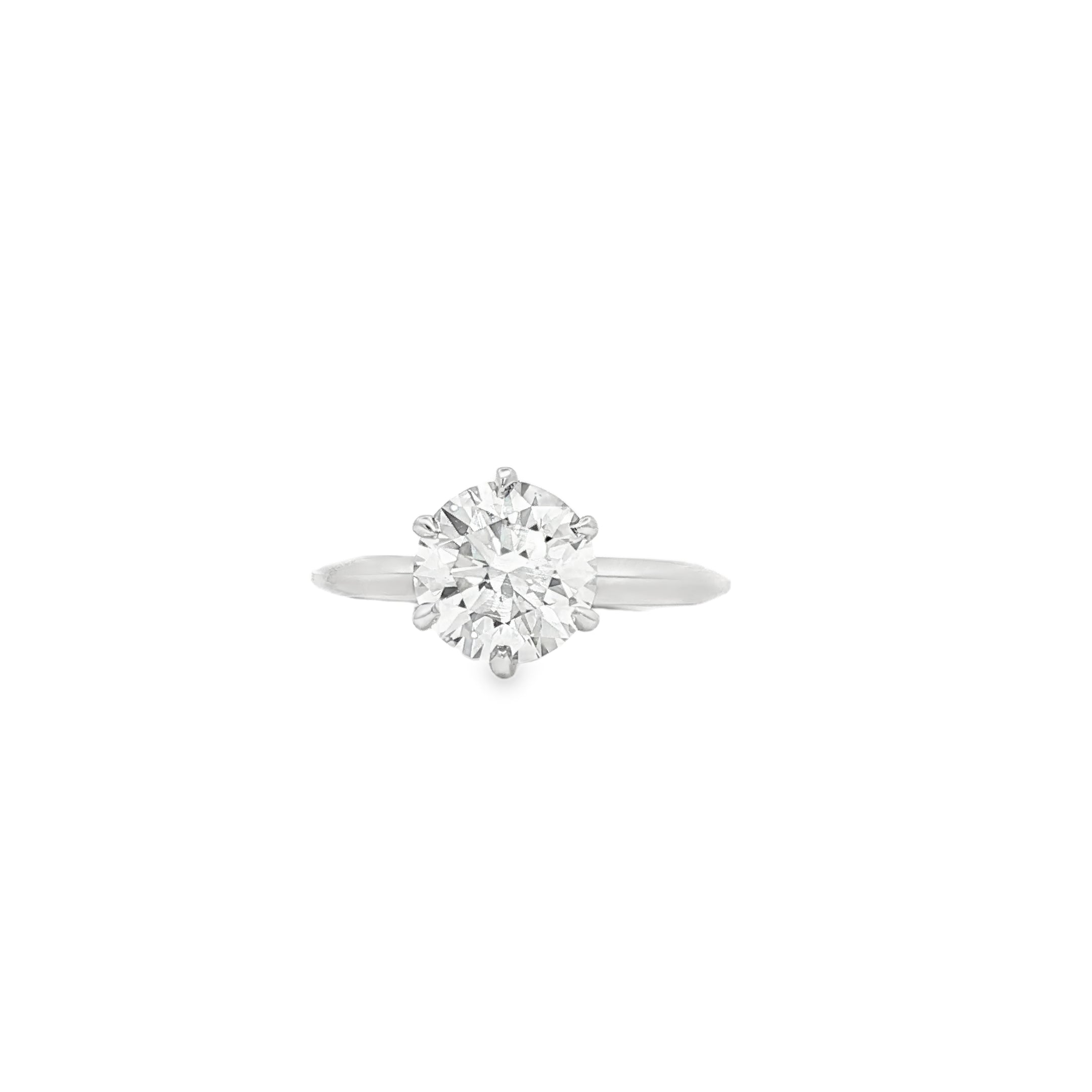 2ct Round  Engagement Ring