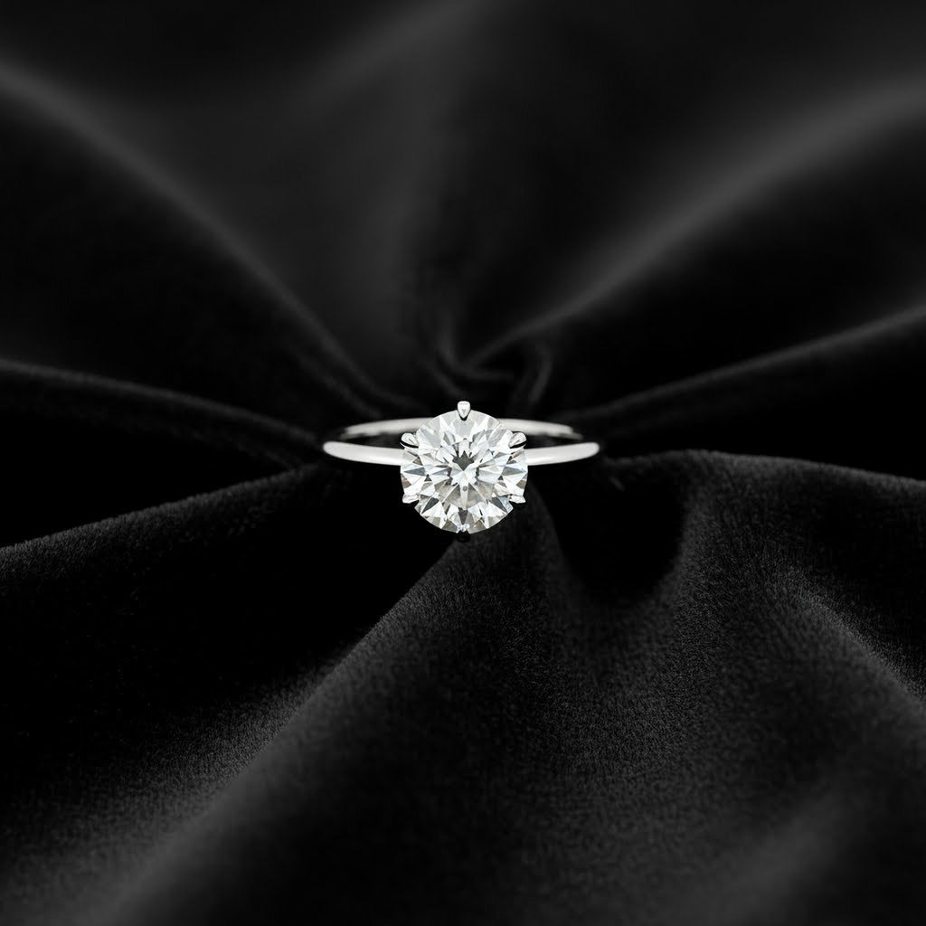 2ct Round  Engagement Ring