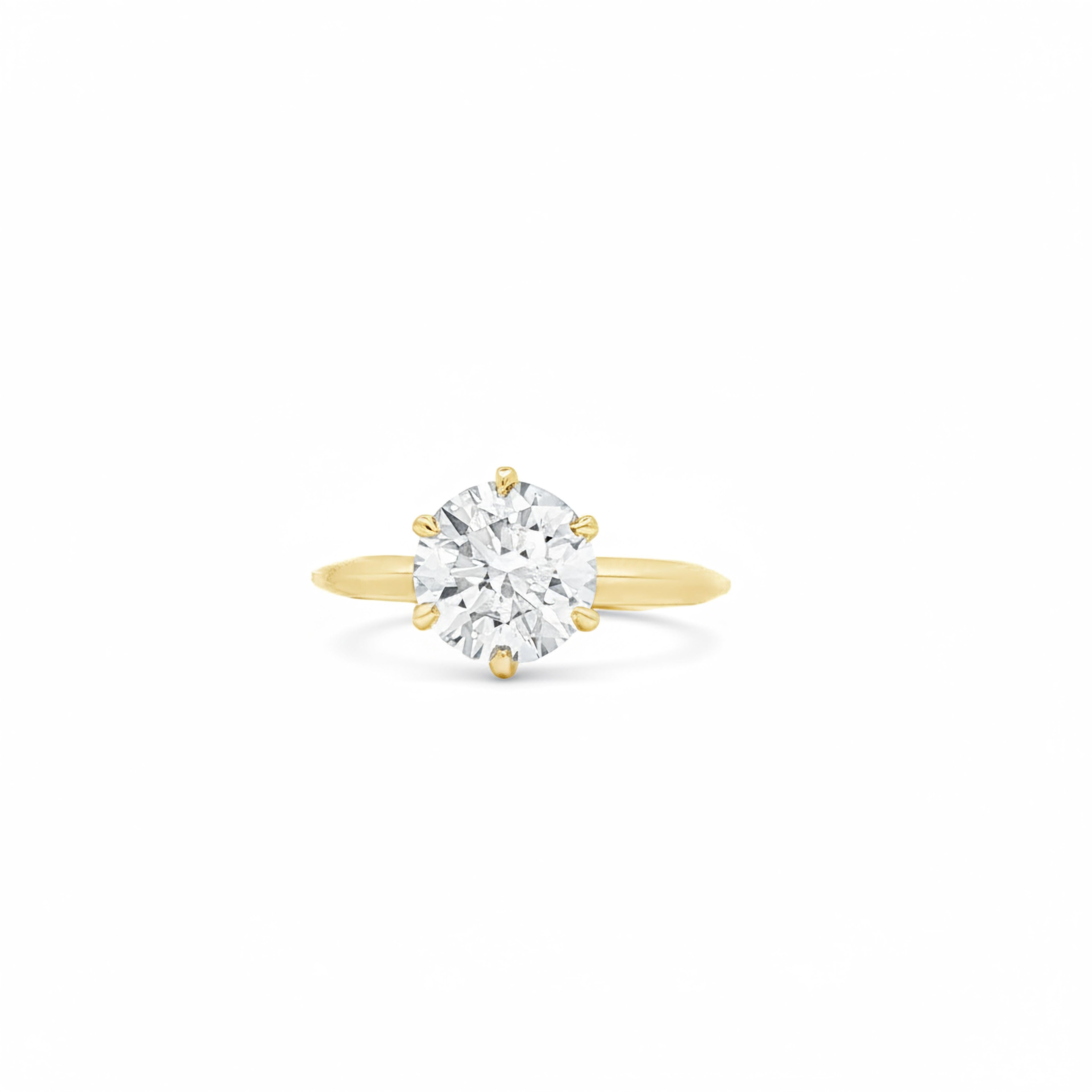 2ct Round  Engagement Ring