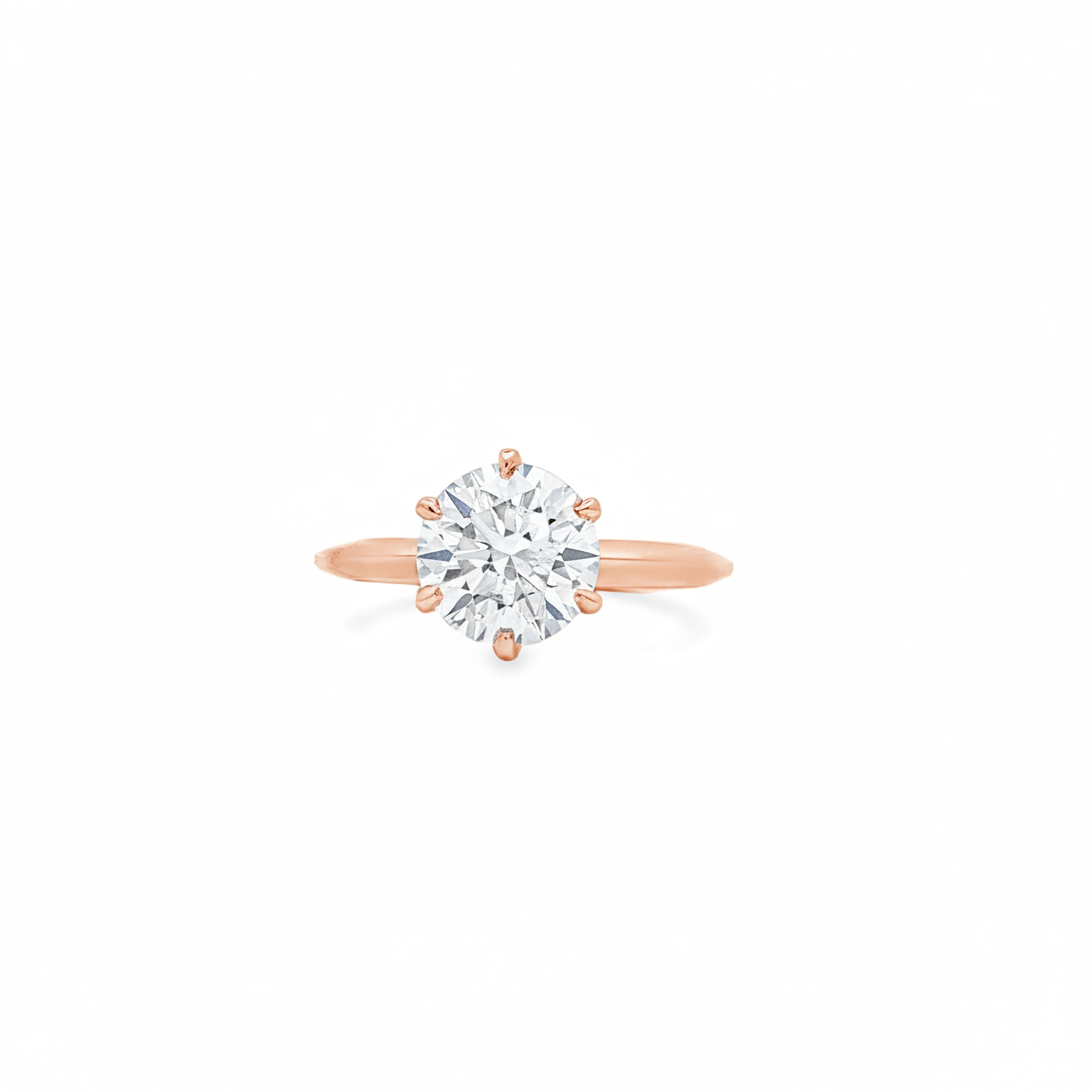 2ct Round  Engagement Ring